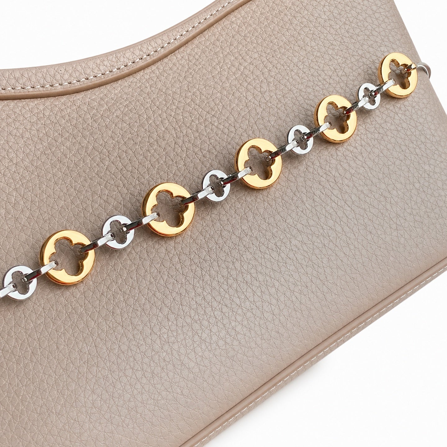 Louis Vuitton Capucines Mini Leather Gray Handbag