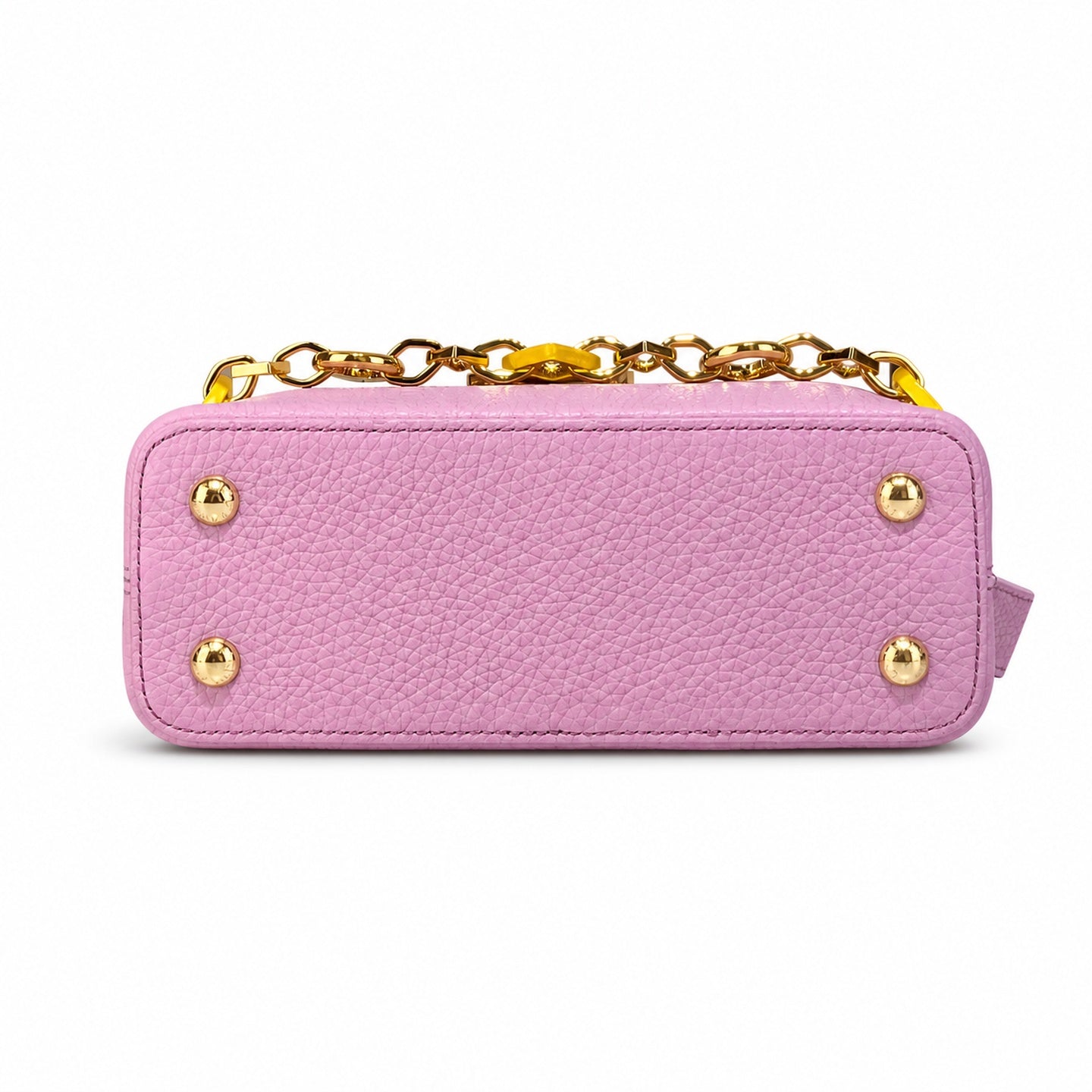 Louis Vuitton Capucines Mini Leather Purple Handbag