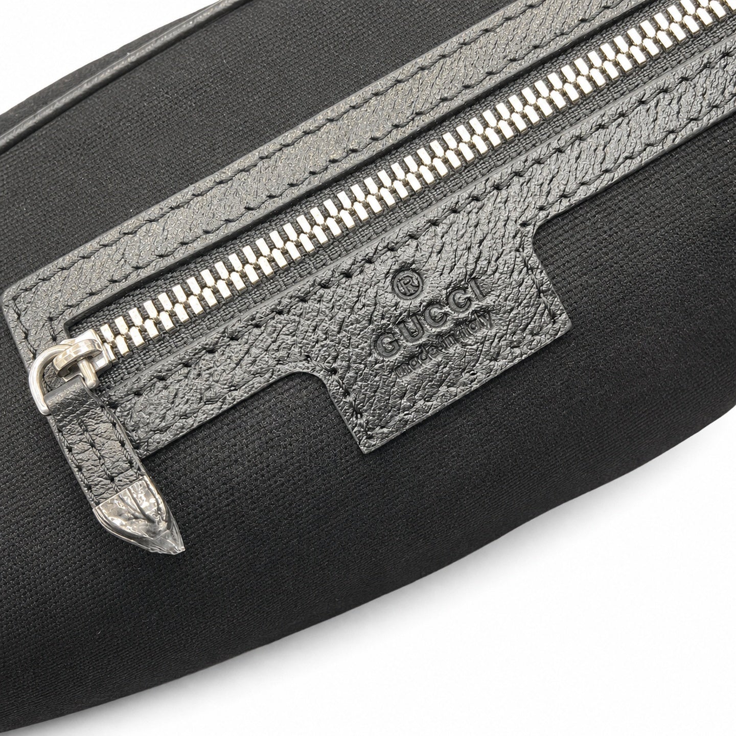 Gucci Supreme Mini Cotton Canvas Leather Black Green Crossbody Bag