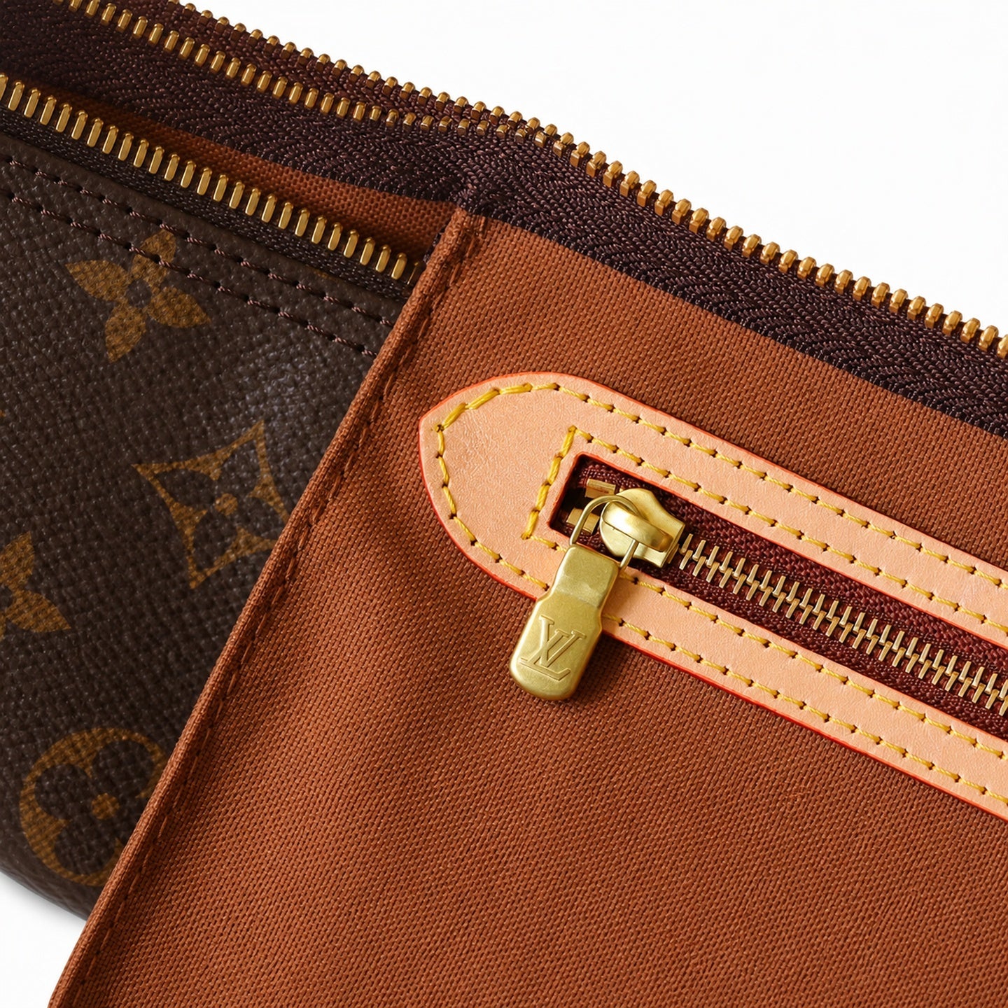 Louis Vuitton Speedy Bandouliere Canvas Leather Handbag