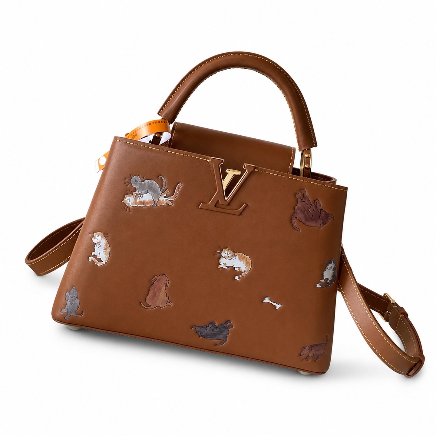 Louis Vuitton Grace Coddington Leather Handbag