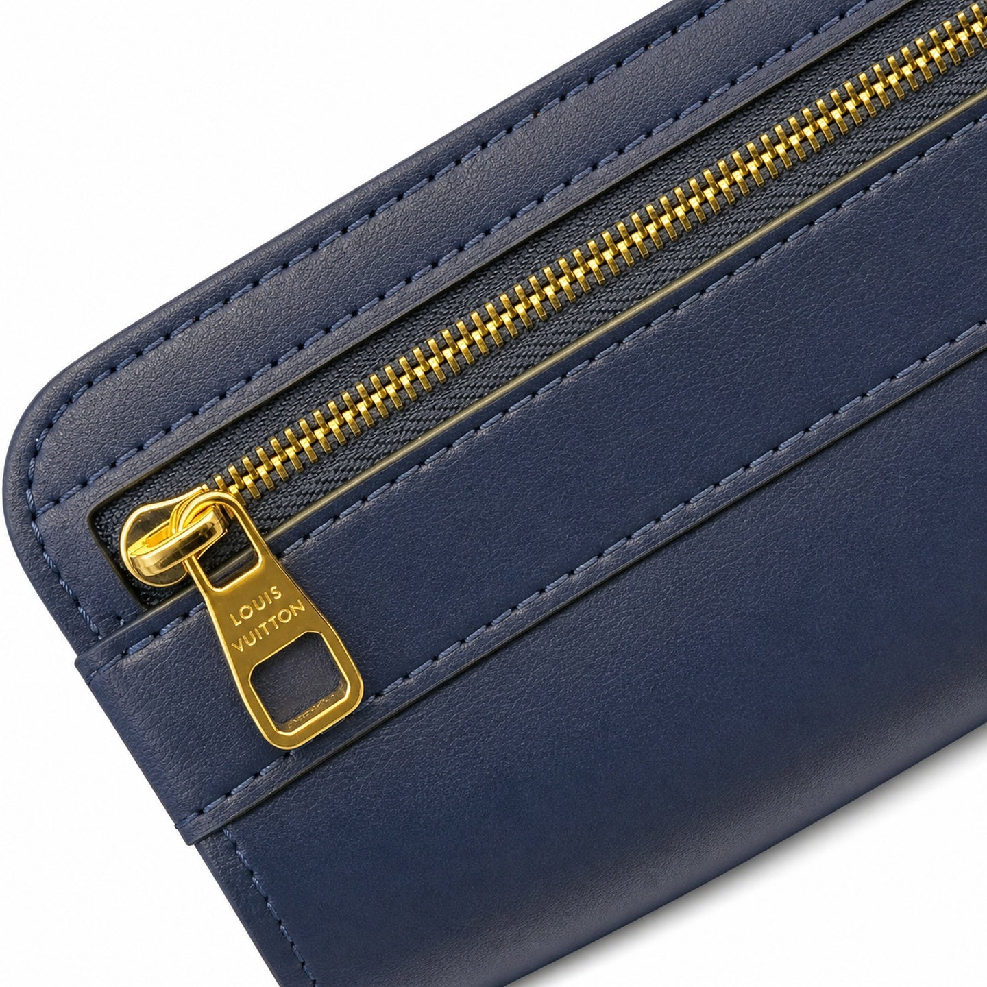 Louis Vuitton Capucines Mini Leather Blue Handbag