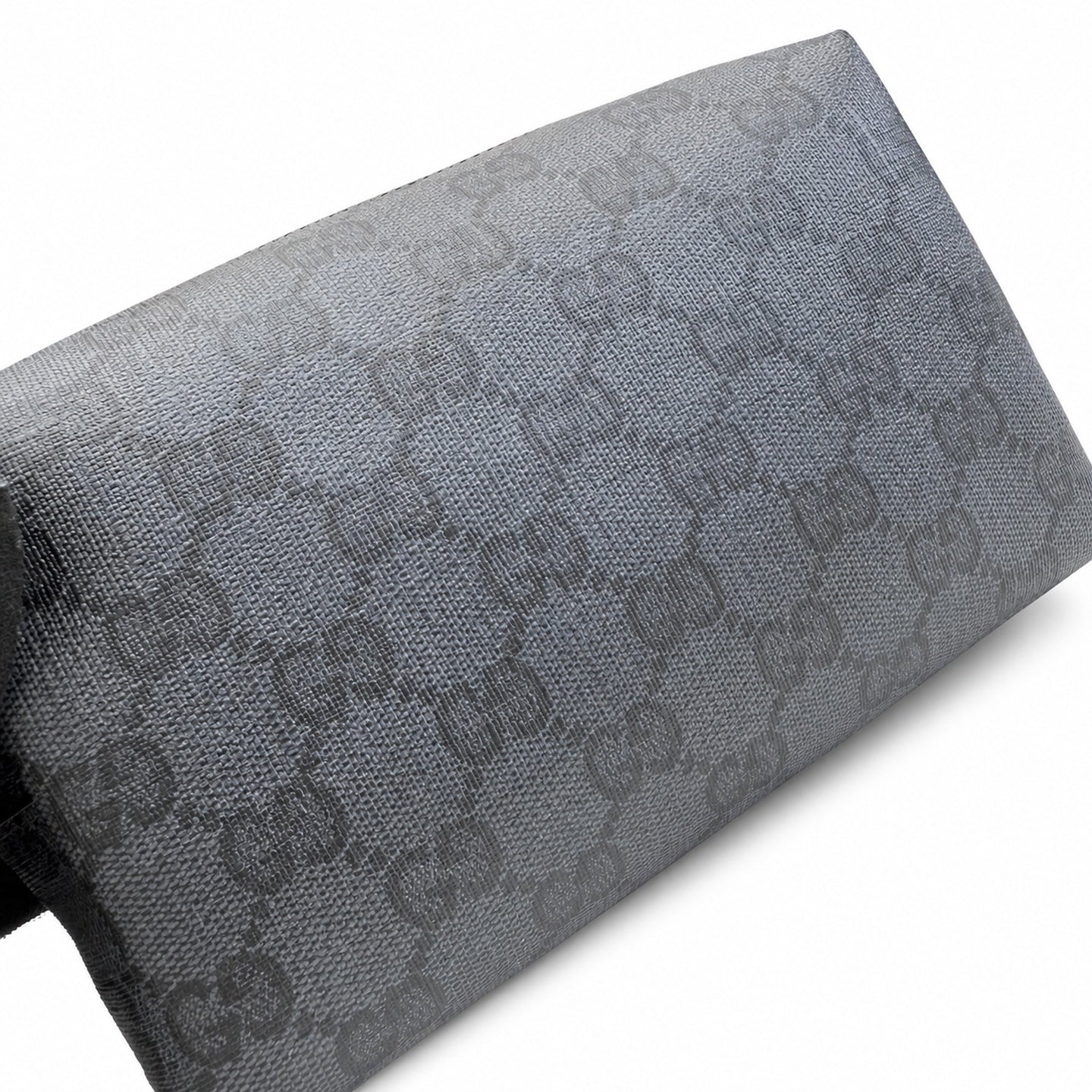 Gucci Small Canvas Leather Black Silver Bag