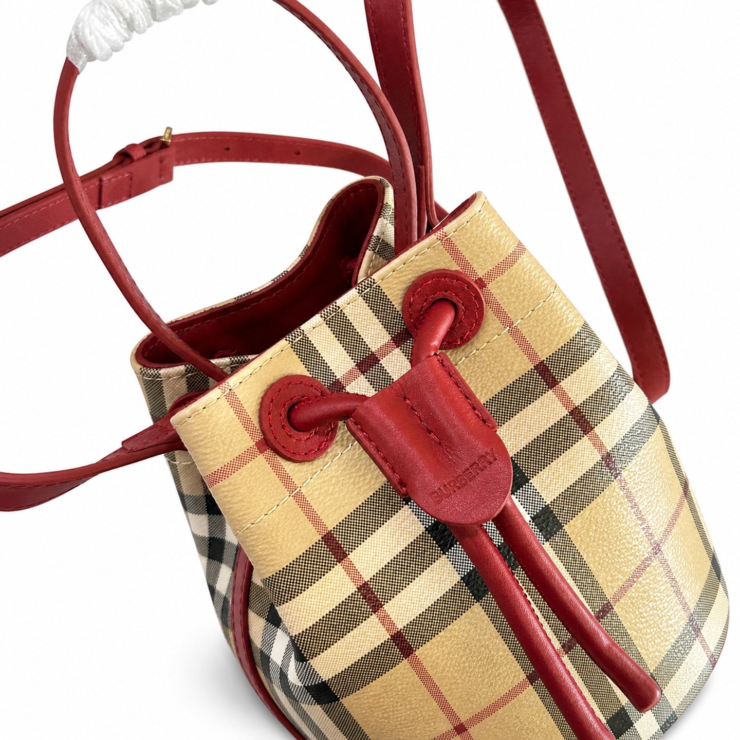 Burberry Mini Cotton Check Bag