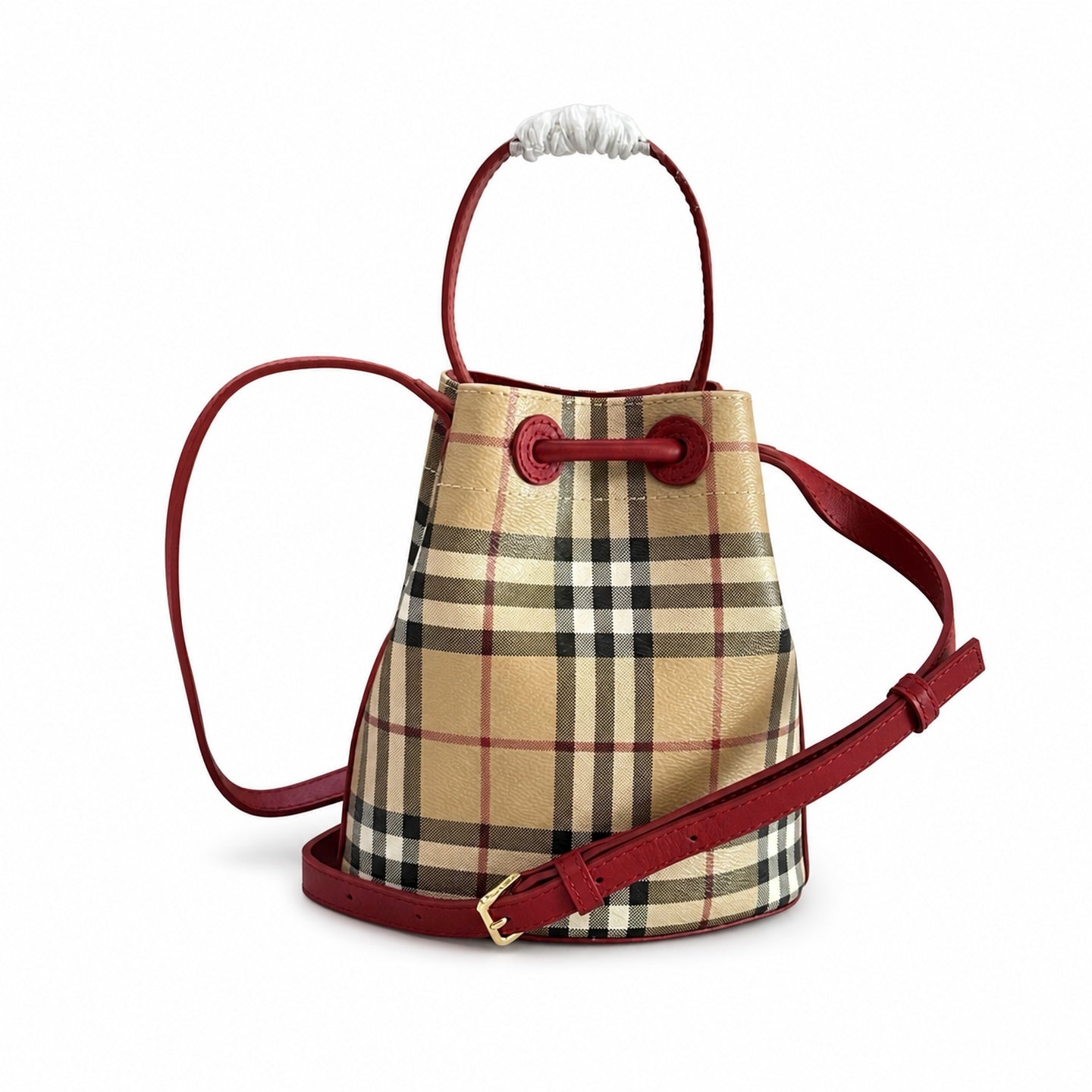 Burberry Mini Cotton Check Bag