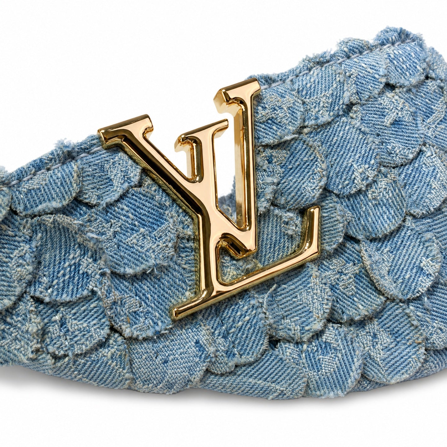Louis Vuitton Capucines Mini Denim Leather Handbag