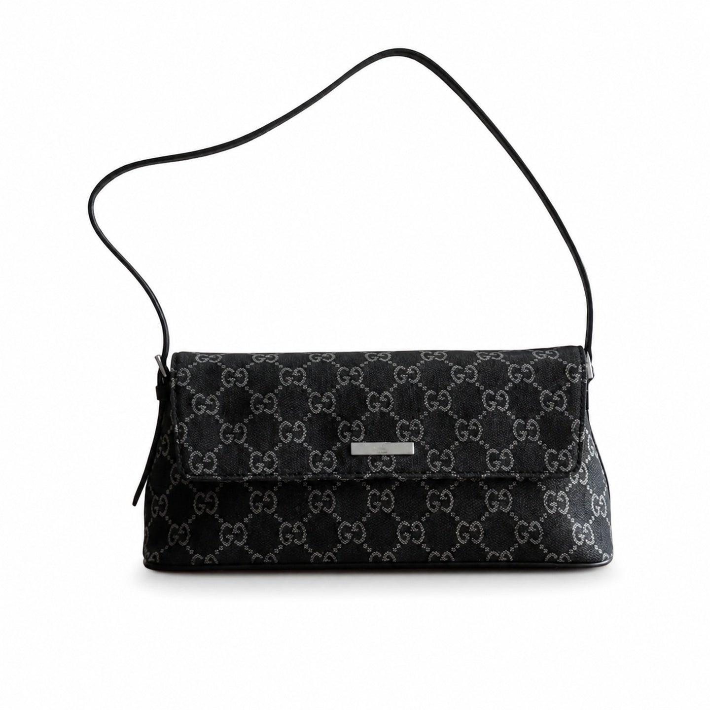 Gucci Medium Denim Blue Shoulder Bag