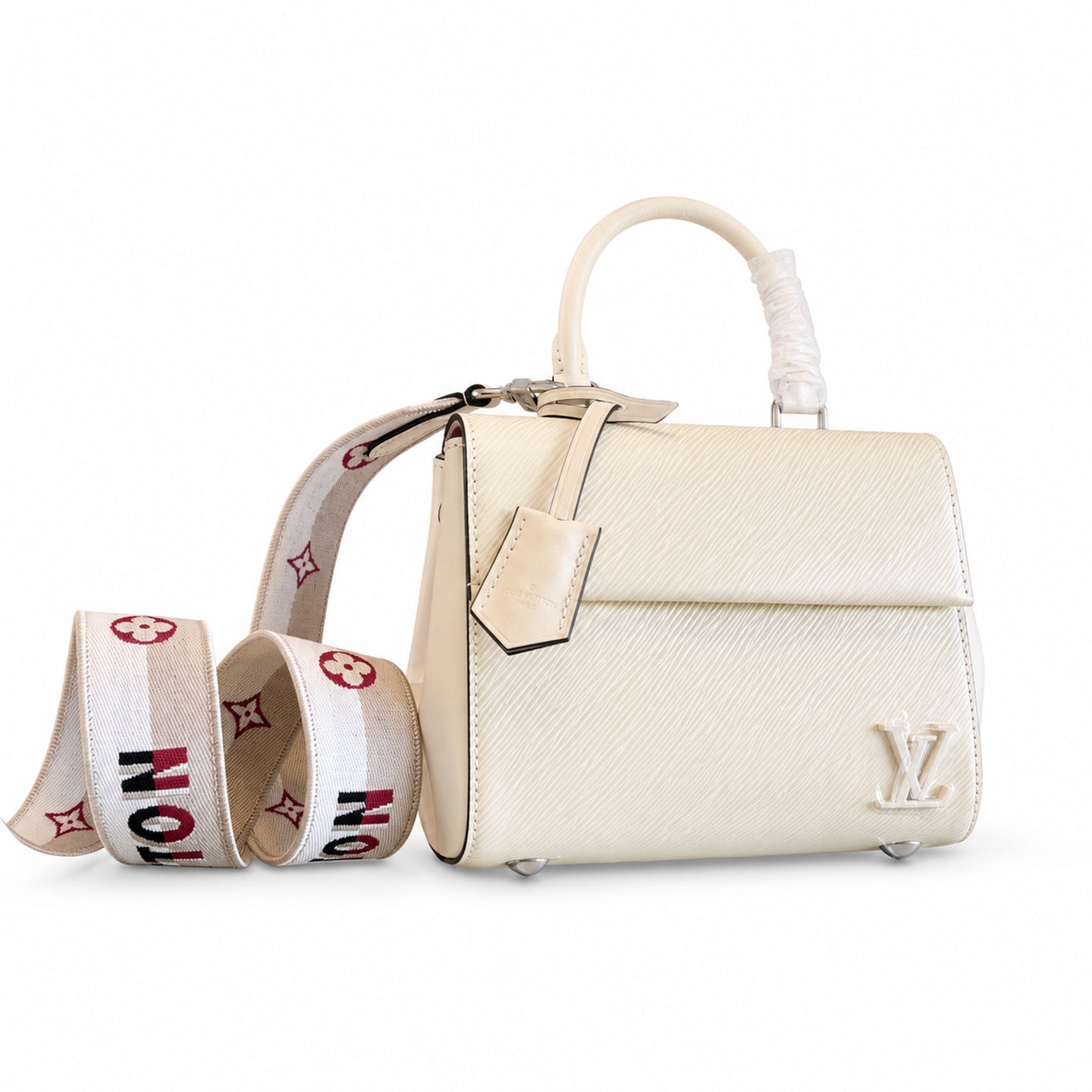 Louis Vuitton Mini Jacquard Leather White Handbag