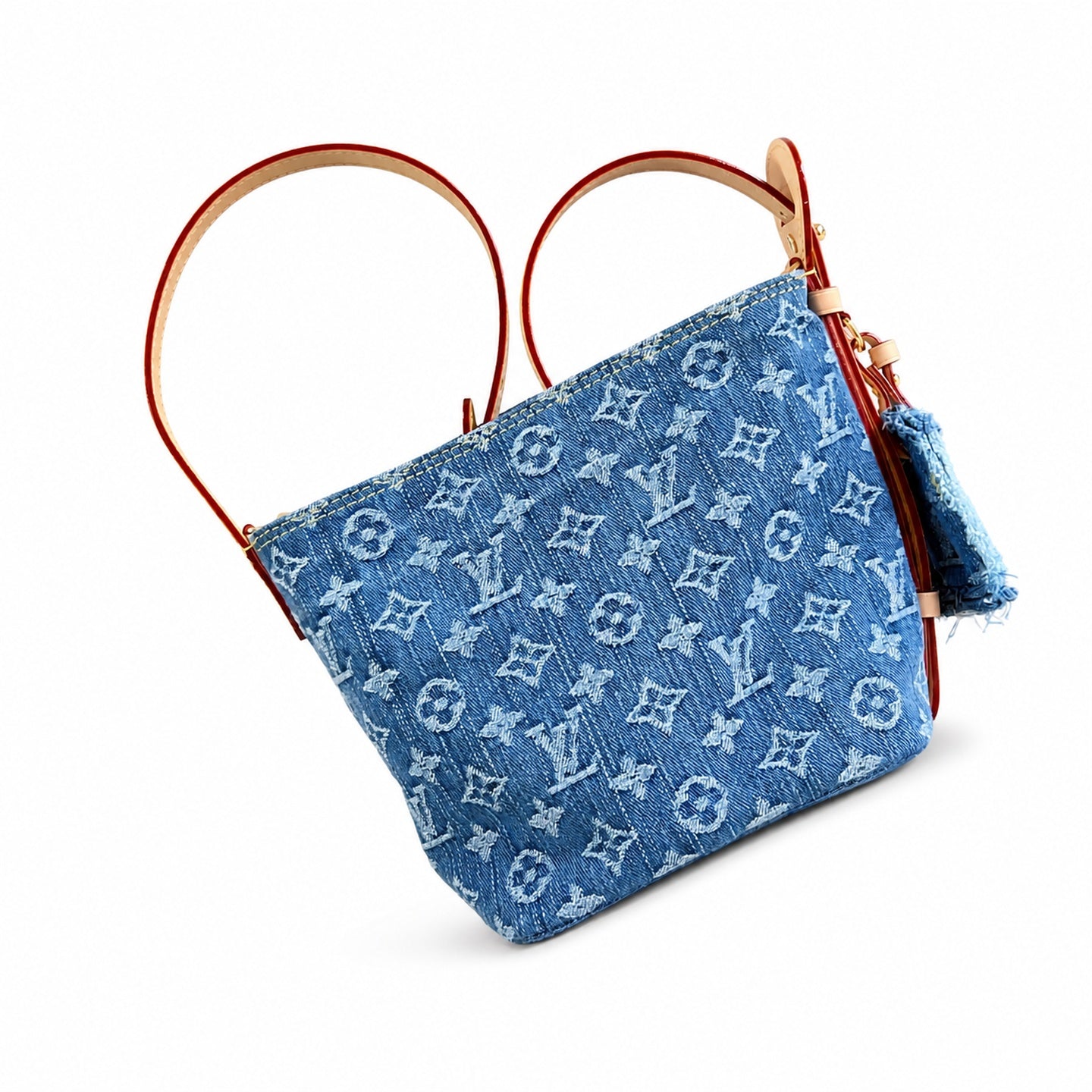 Louis Vuitton All In Denim Leather Handbag