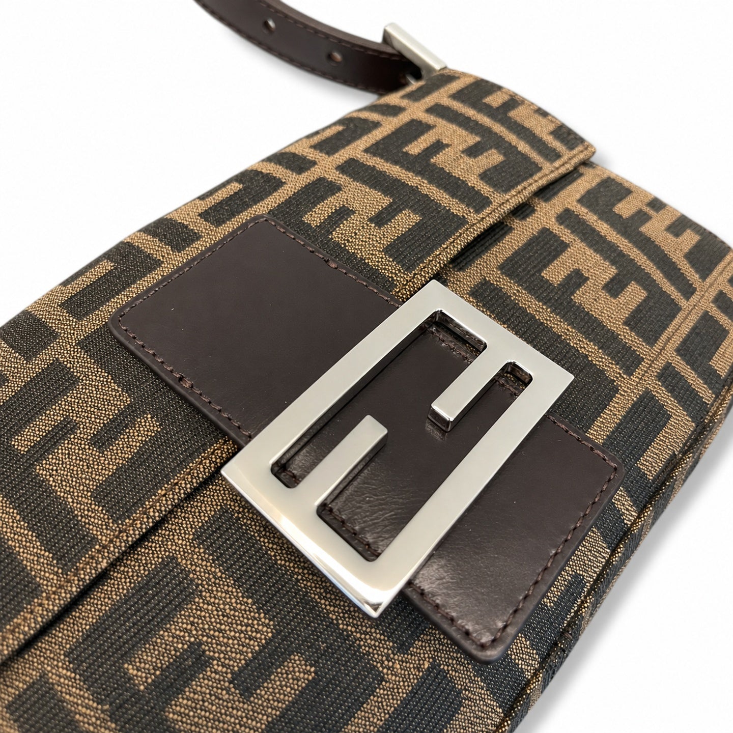 Fendi Baguette Small Silver Bag