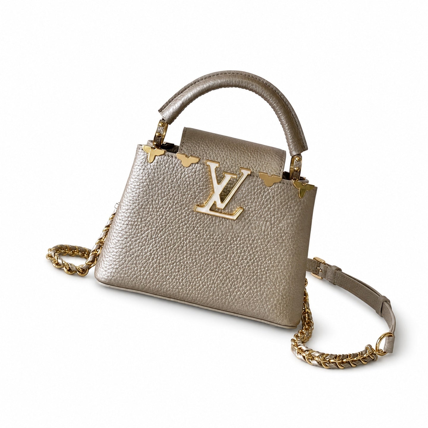 Louis Vuitton Capucines Mini Leather Handbag