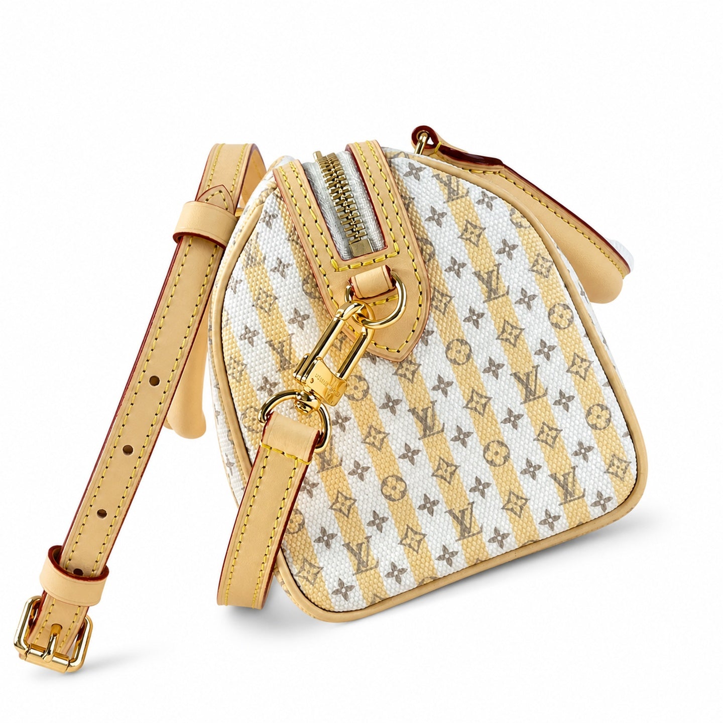 Louis Vuitton Speedy Bandouliere Mini Canvas Leather Handbag