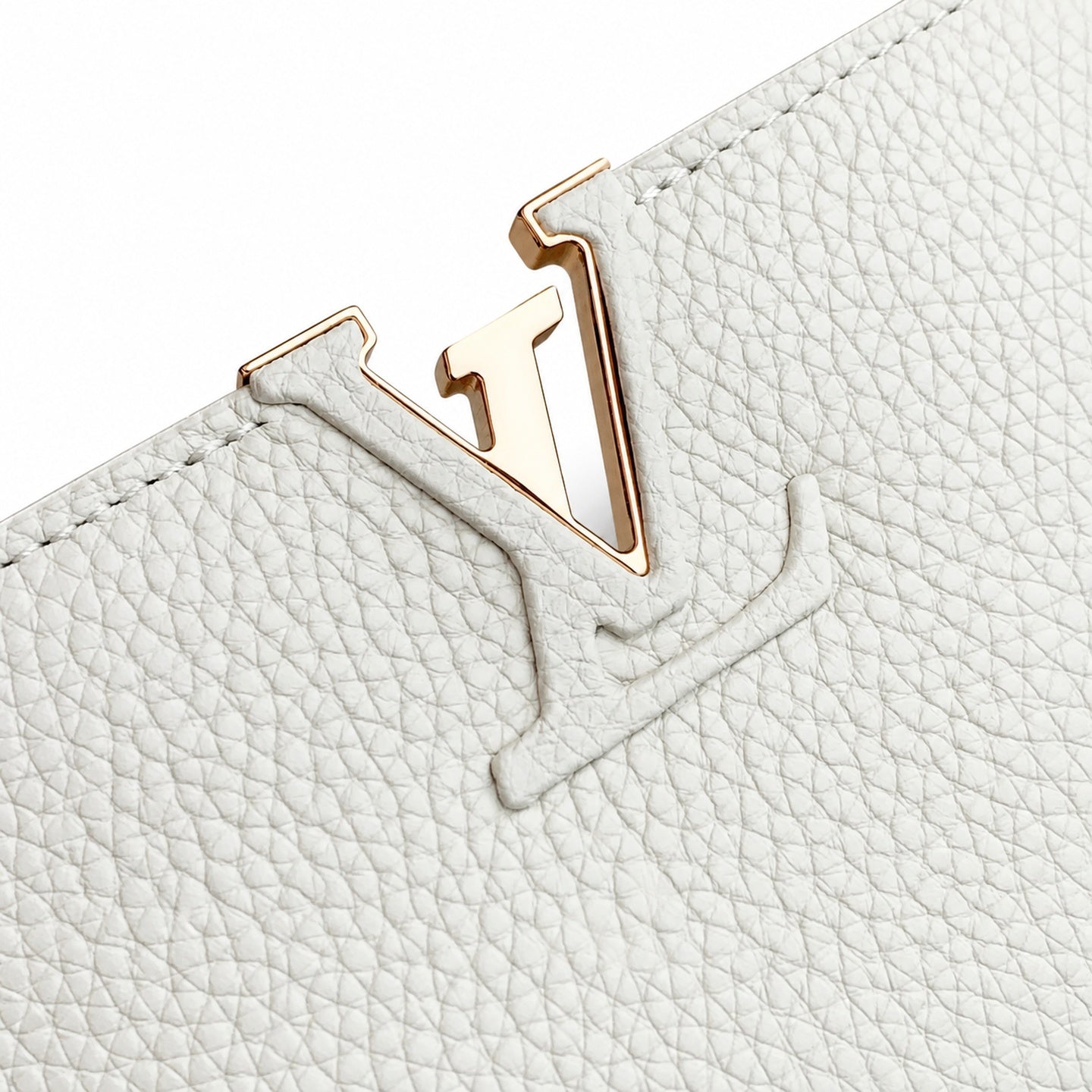 Louis Vuitton Capucines Mini Leather White Handbag