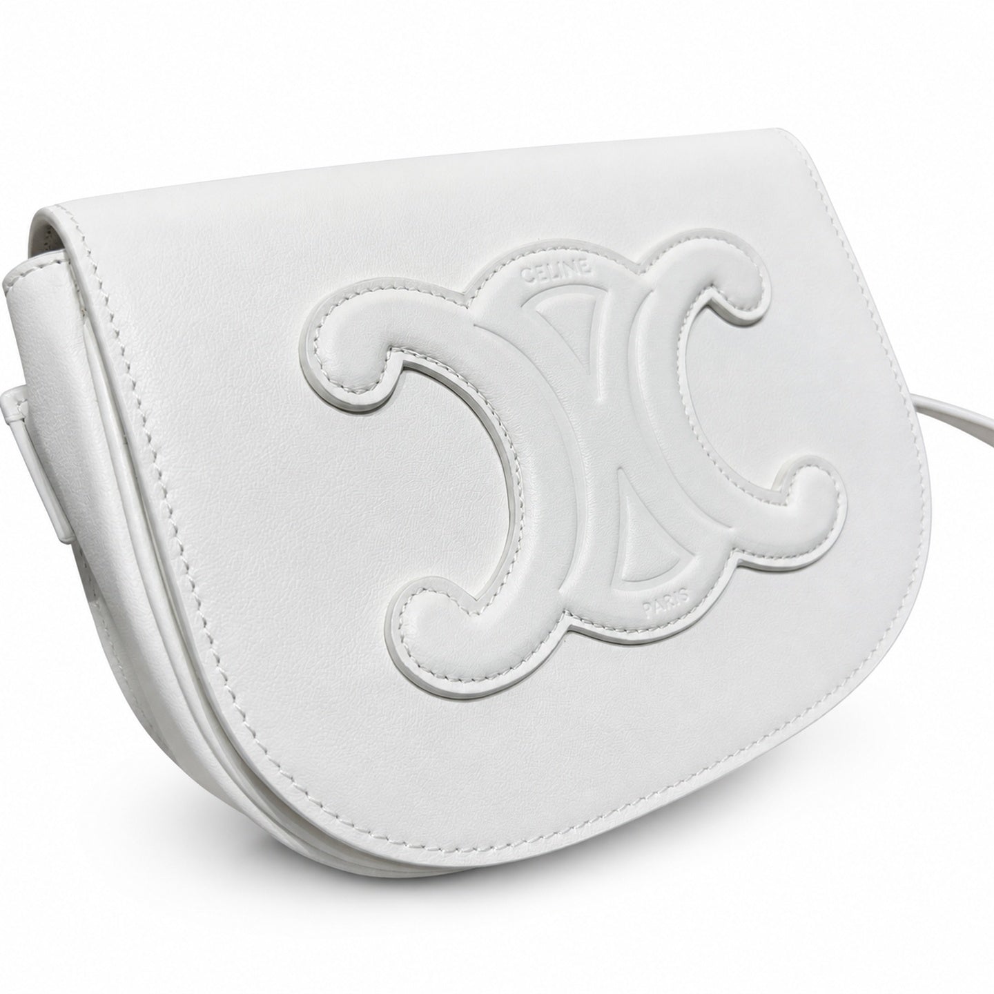 Celine Triomphe Suede Leather Handbag