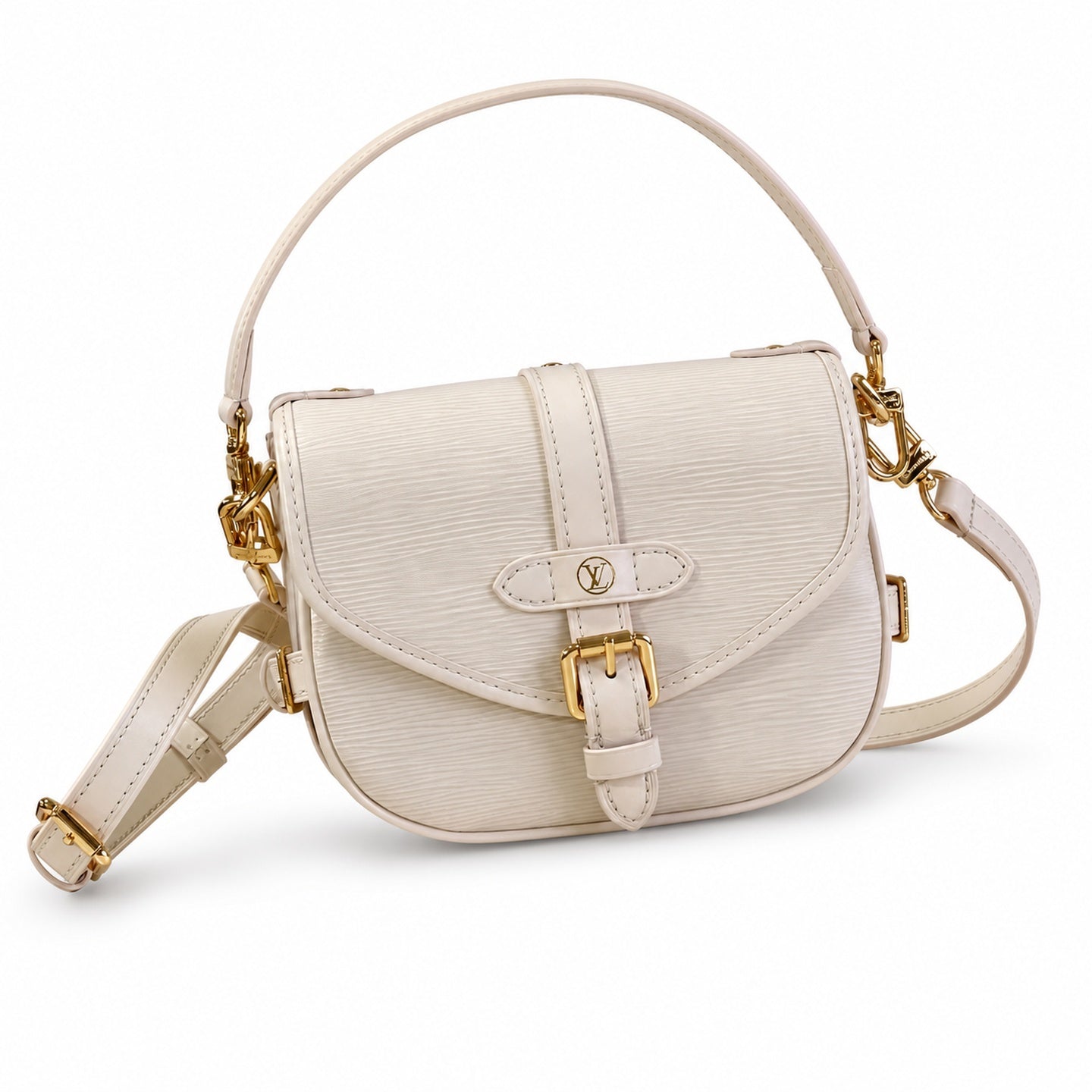 Louis Vuitton Leather White Handbag