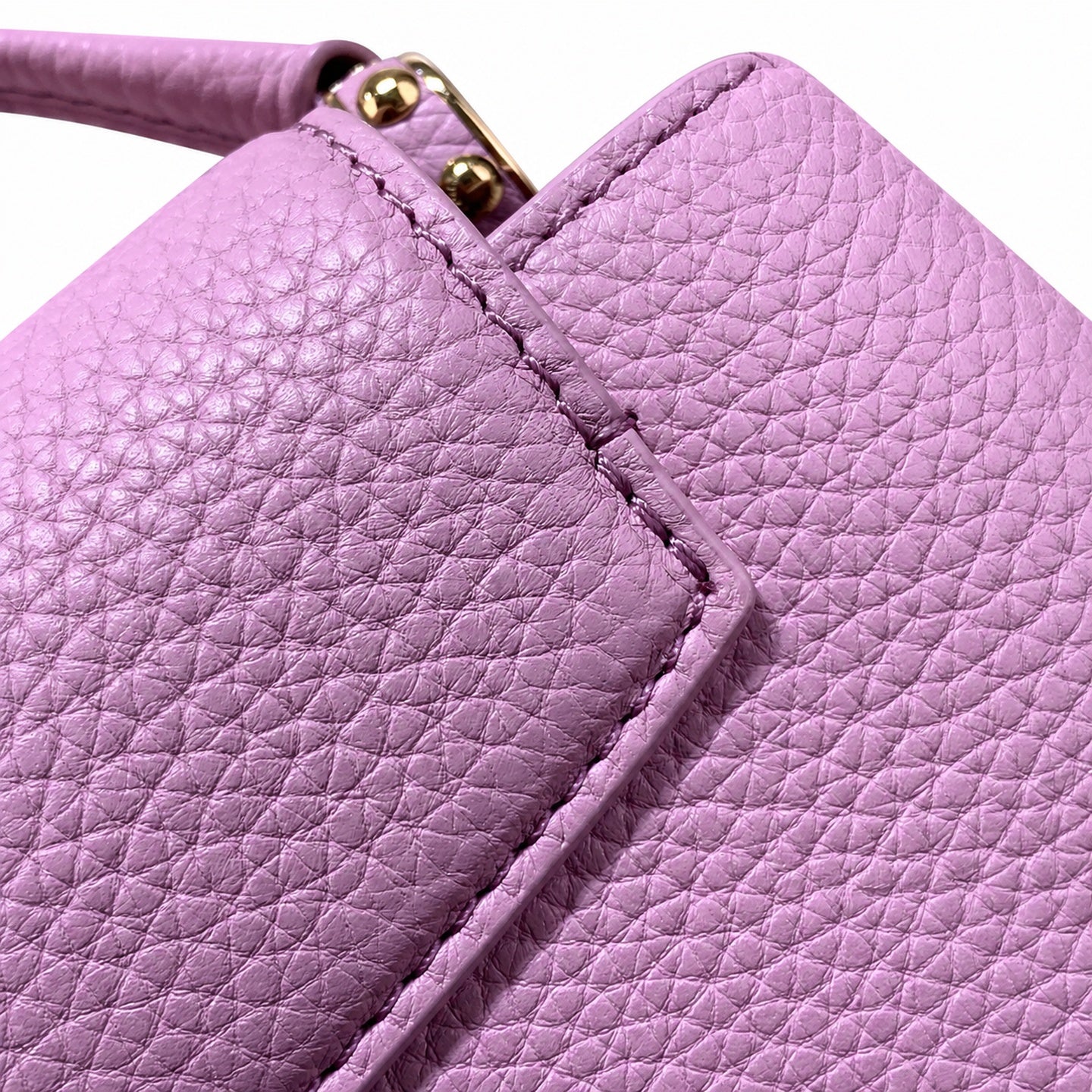 Louis Vuitton Capucines Mini Leather Purple Handbag