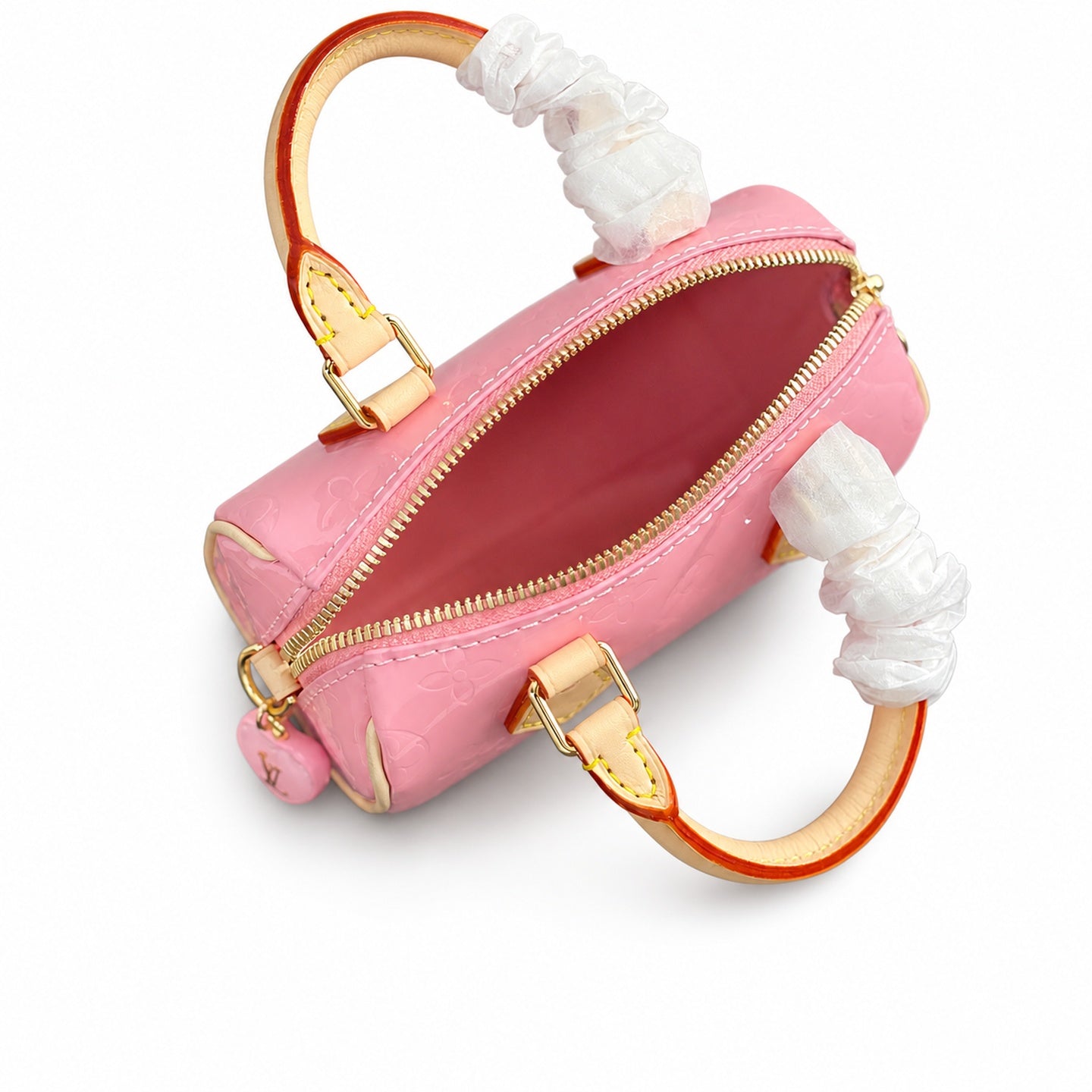 Louis Vuitton Speedy Leather Pink Handbag