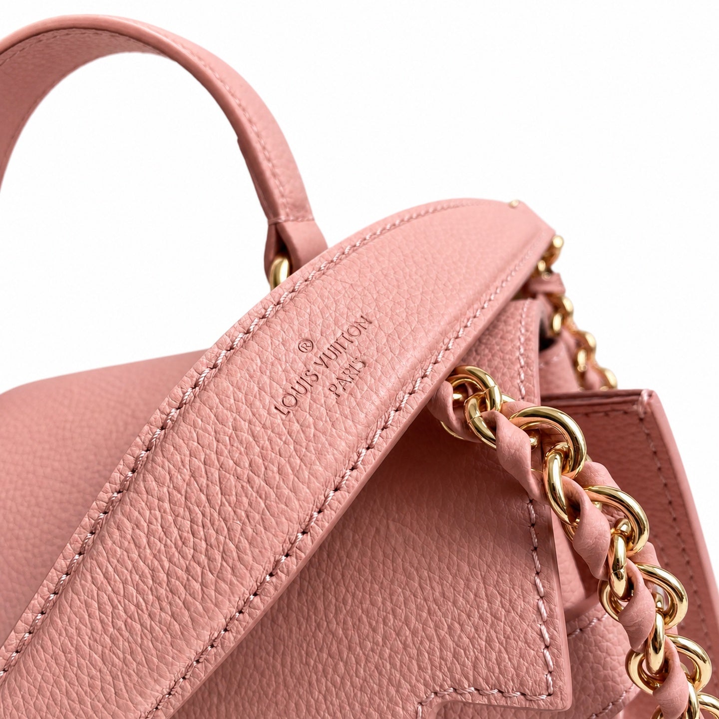 Louis Vuitton LockMe Mini Leather Pink Handbag