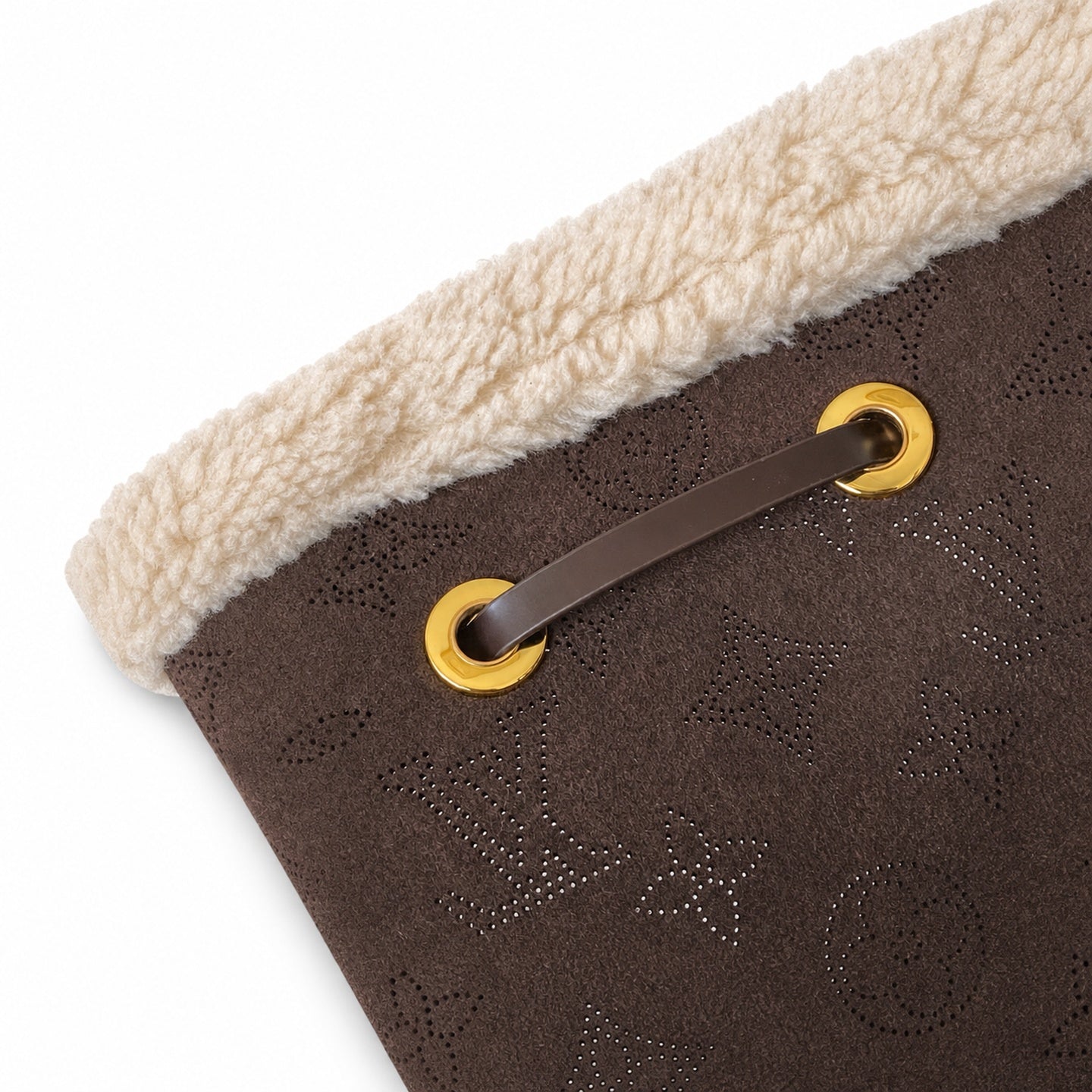 Louis Vuitton Zippy Suede Leather Handbag