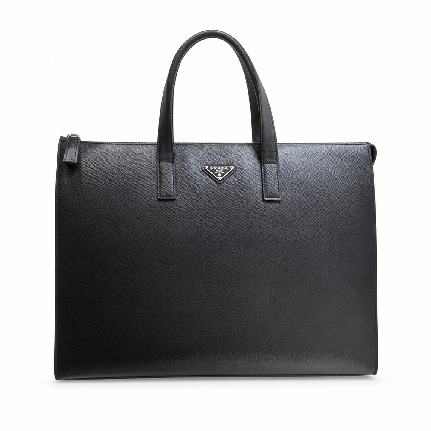 Prada Men's Small Nylon Leather Briefcase