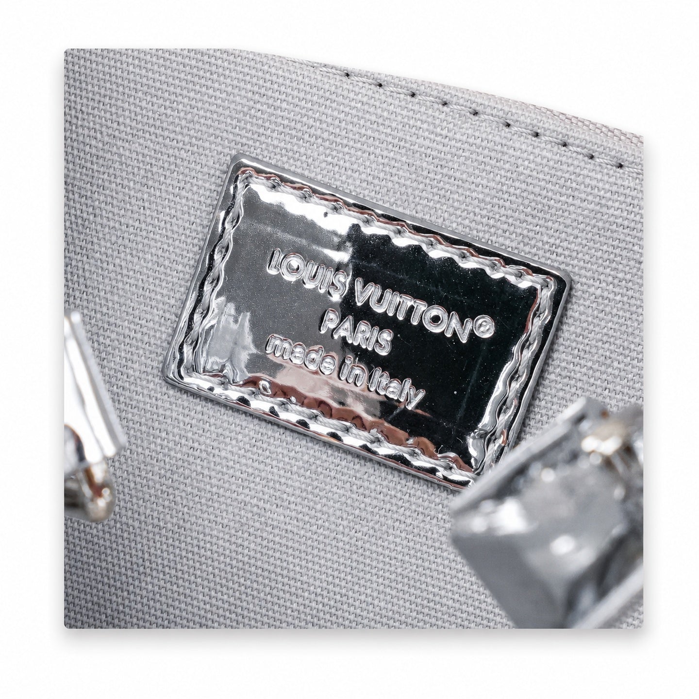 Louis Vuitton OnTheGo Small Canvas Silver Handbag