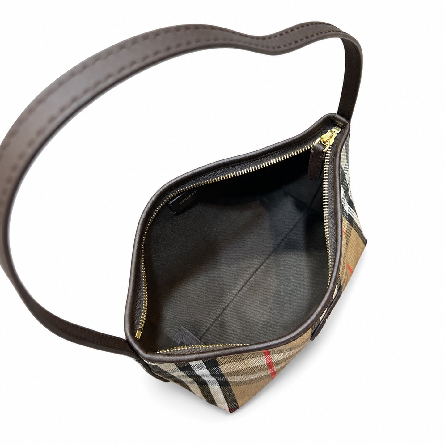 Burberry Cotton Leather Shoulder Bag
