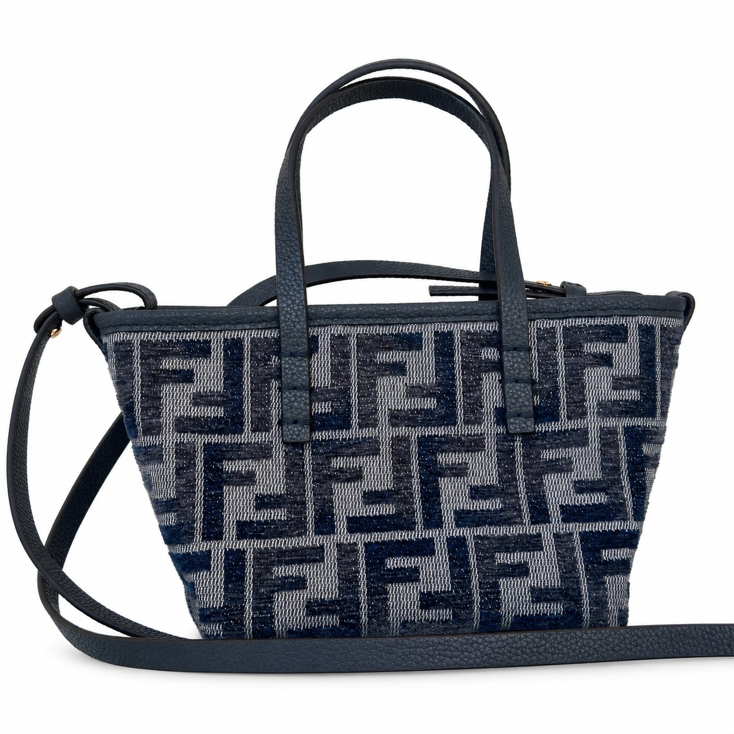 Fendi Mini Leather Blue Bag