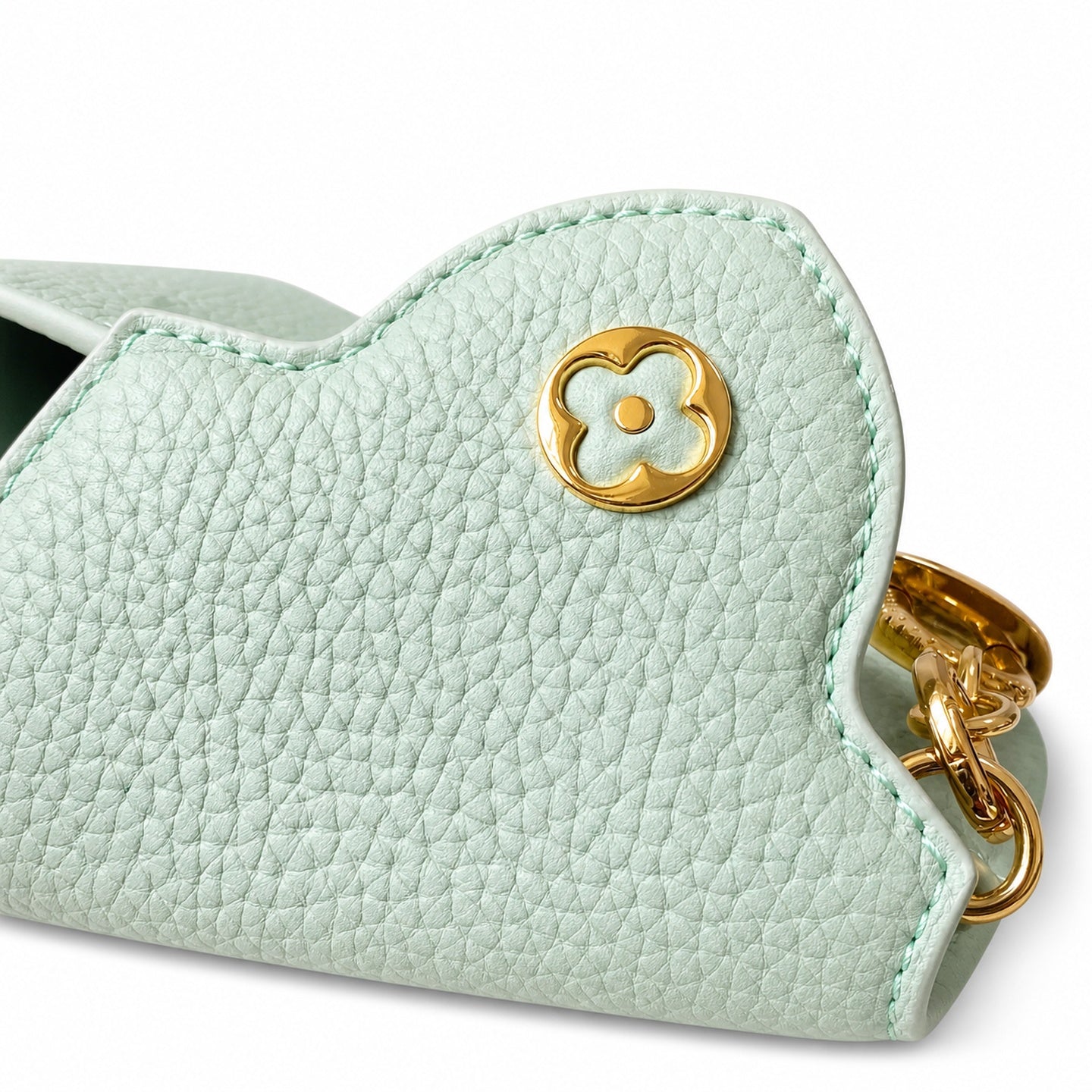 Louis Vuitton Capucines Mini Leather Green Handbag