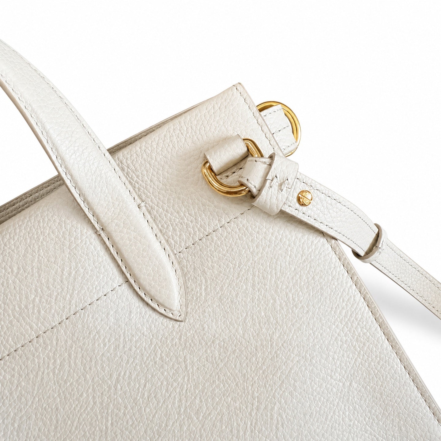 Burberry Cotton Leather Check Tote Bag