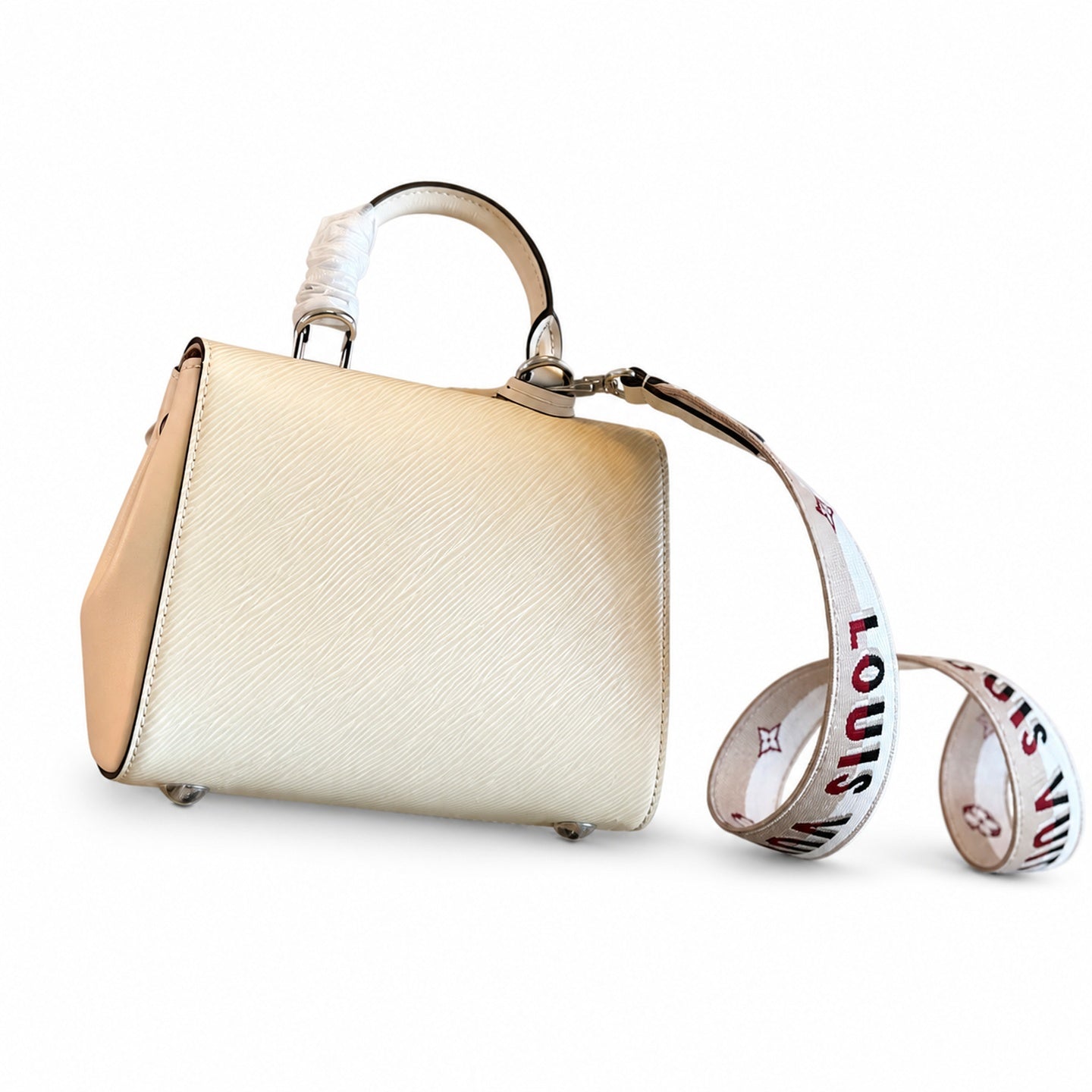 Louis Vuitton Mini Jacquard Leather White Handbag