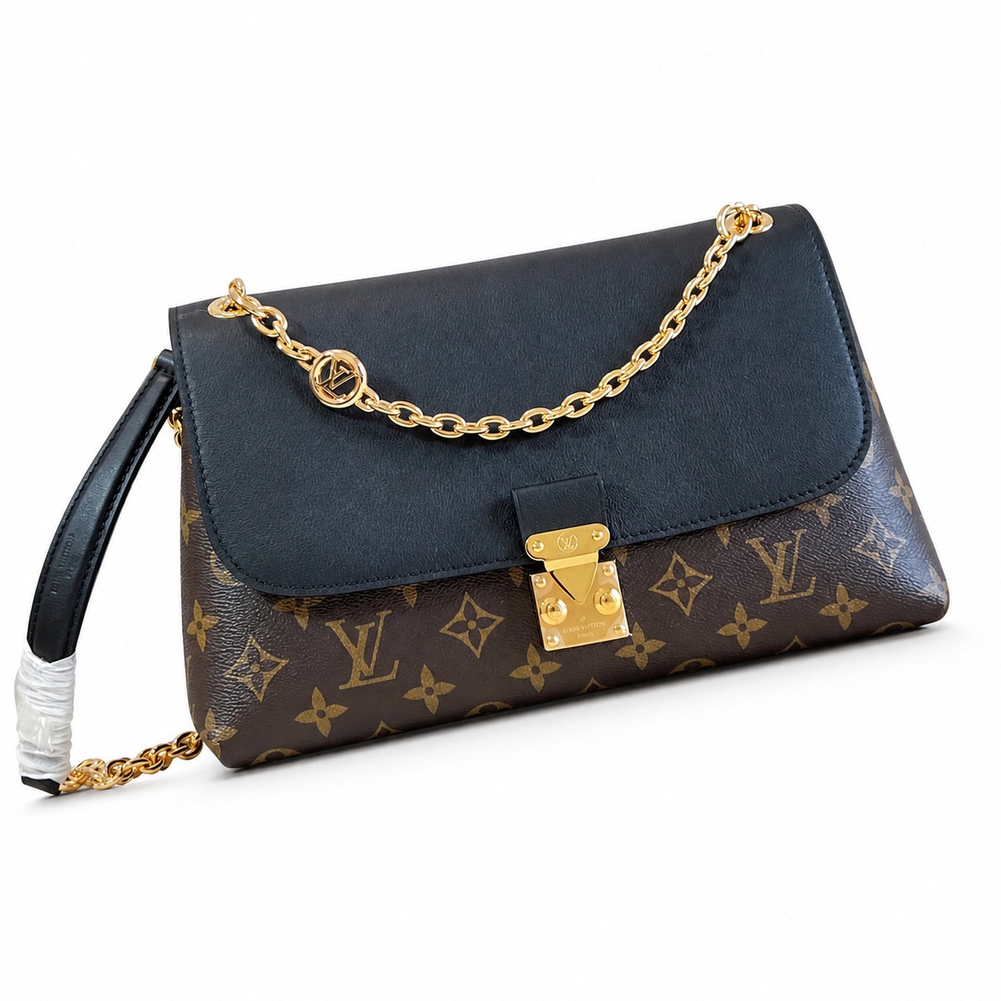 Louis Vuitton Madeleine Canvas Leather Gold Handbag