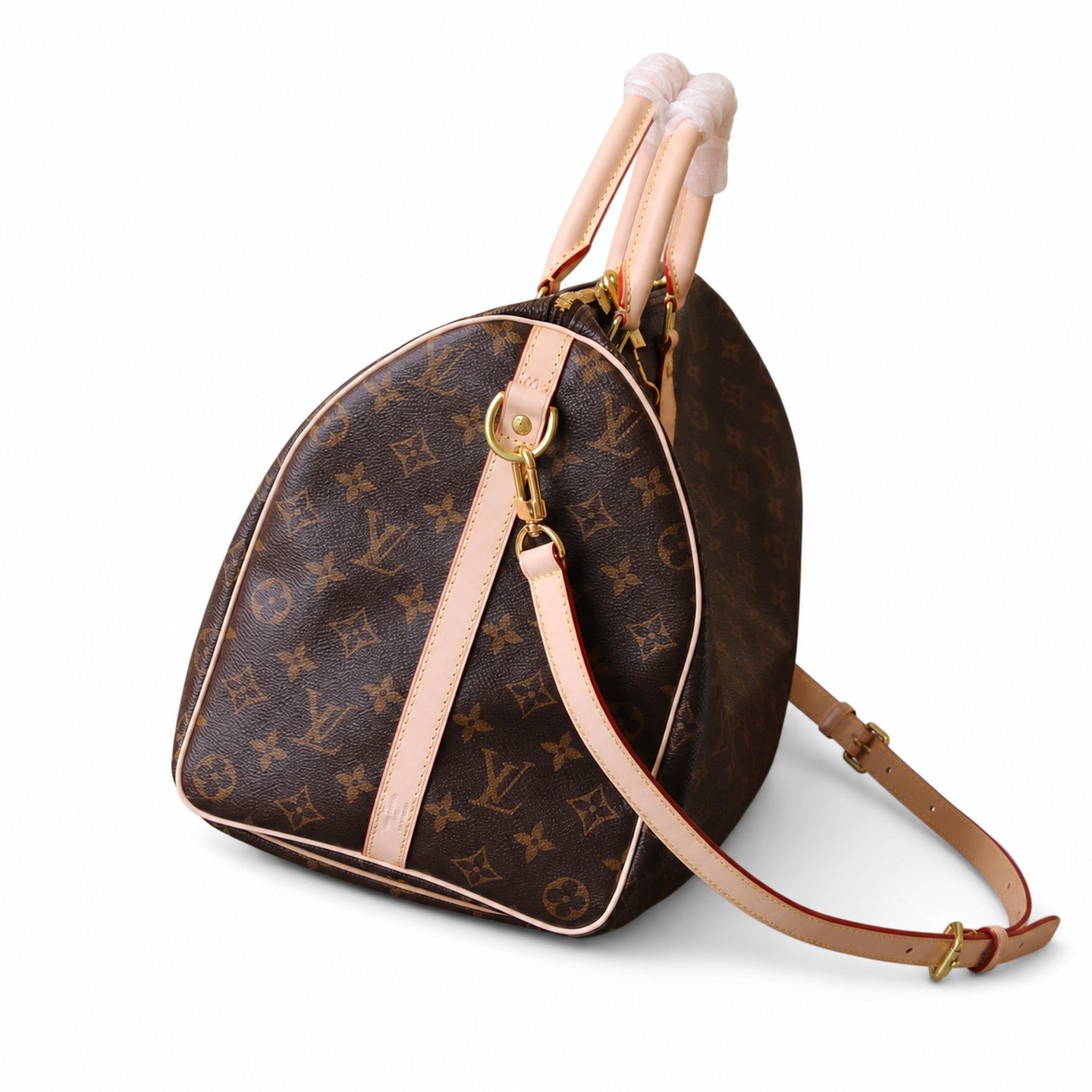 Louis Vuitton Speedy Bandouliere Canvas Leather Handbag