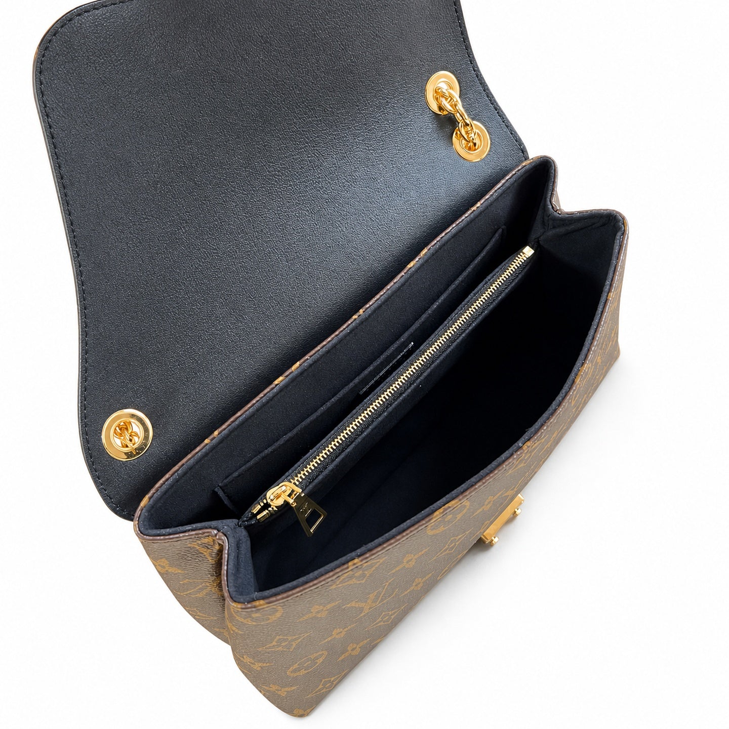 Louis Vuitton Madeleine Canvas Leather Gold Handbag