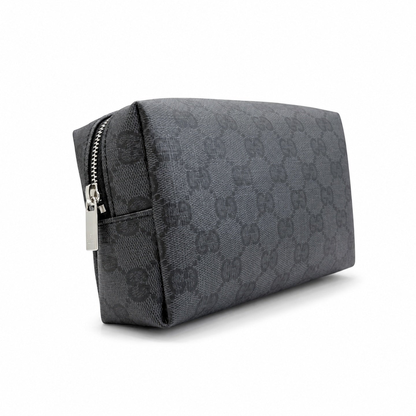 Gucci Small Canvas Leather Black Silver Bag