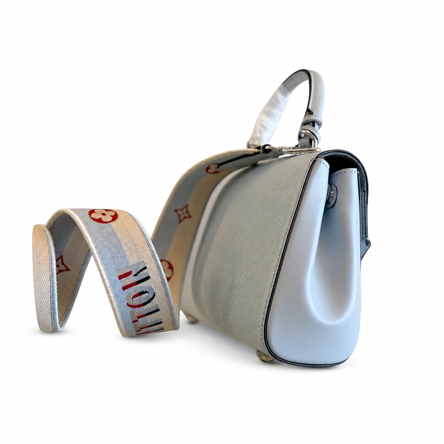 Louis Vuitton Mini Jacquard Leather Blue Handbag