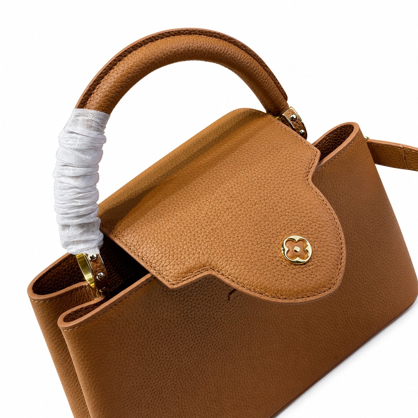 Louis Vuitton Capucines Medium Leather Brown Handbag