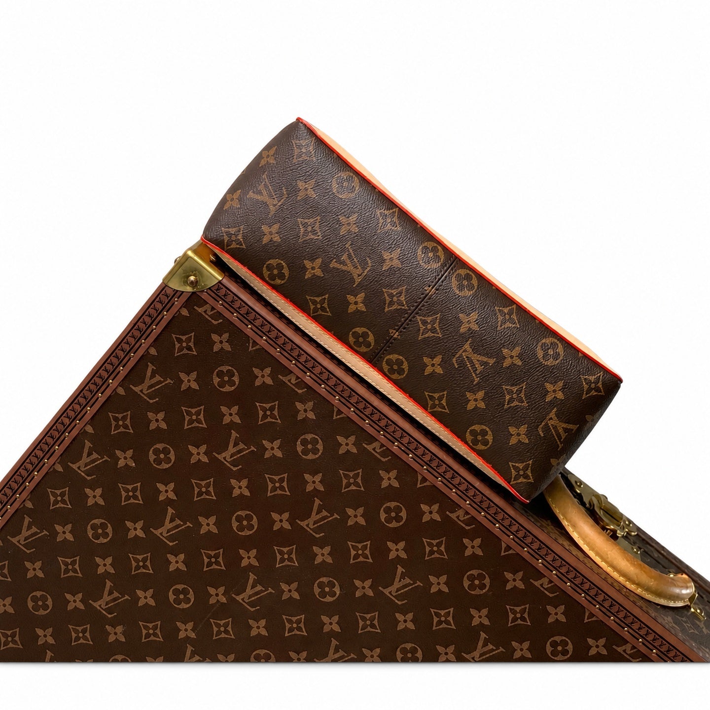 Louis Vuitton Dauphine Large Canvas Leather Handbag