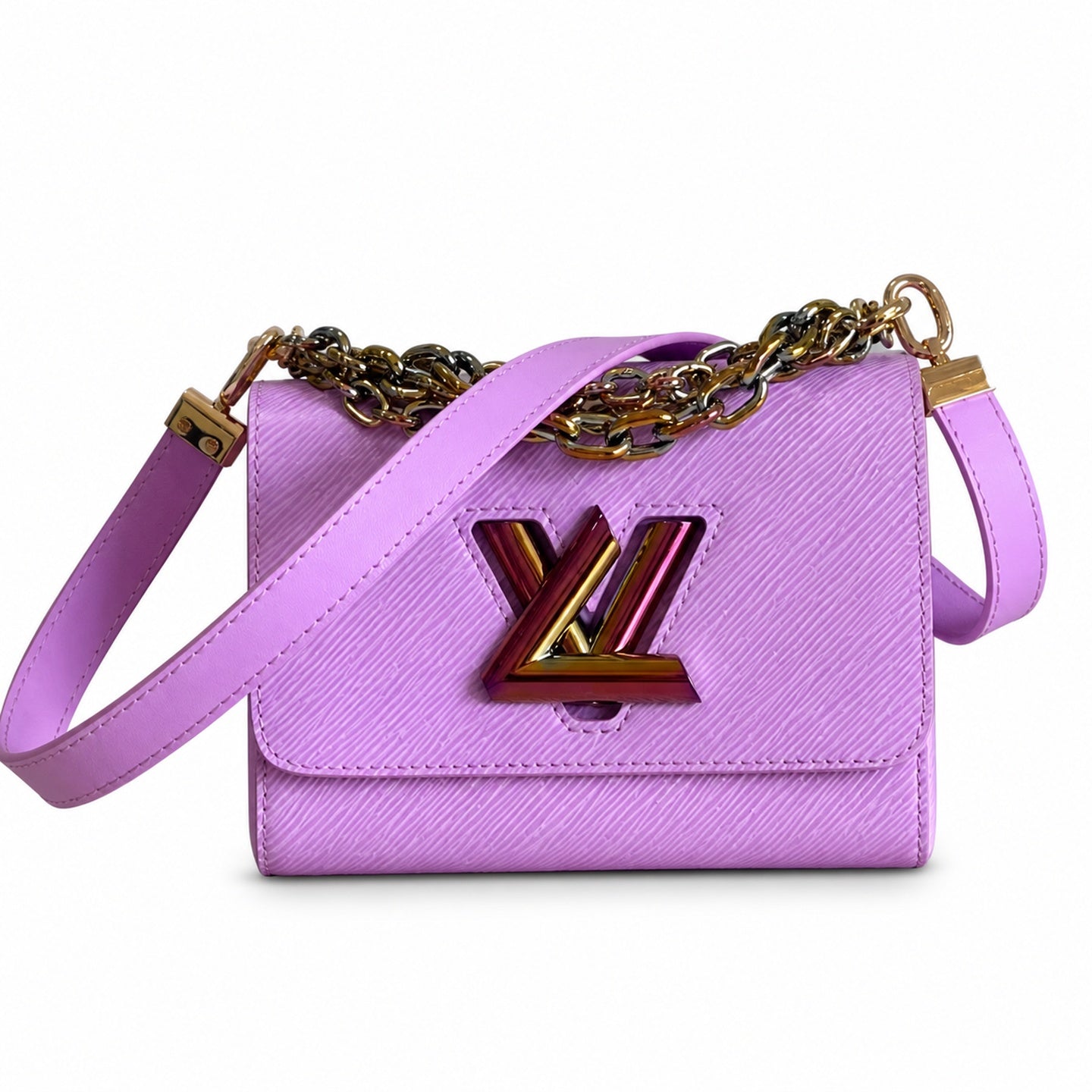 Louis Vuitton Twist Leather Red Handbag