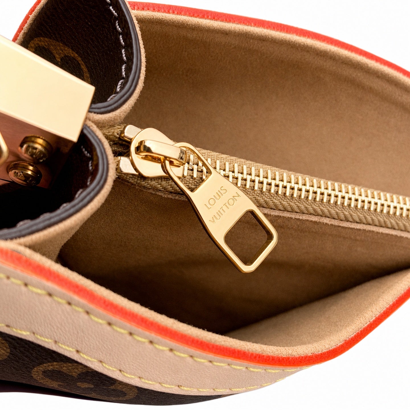 Louis Vuitton Dauphine Large Canvas Leather Handbag