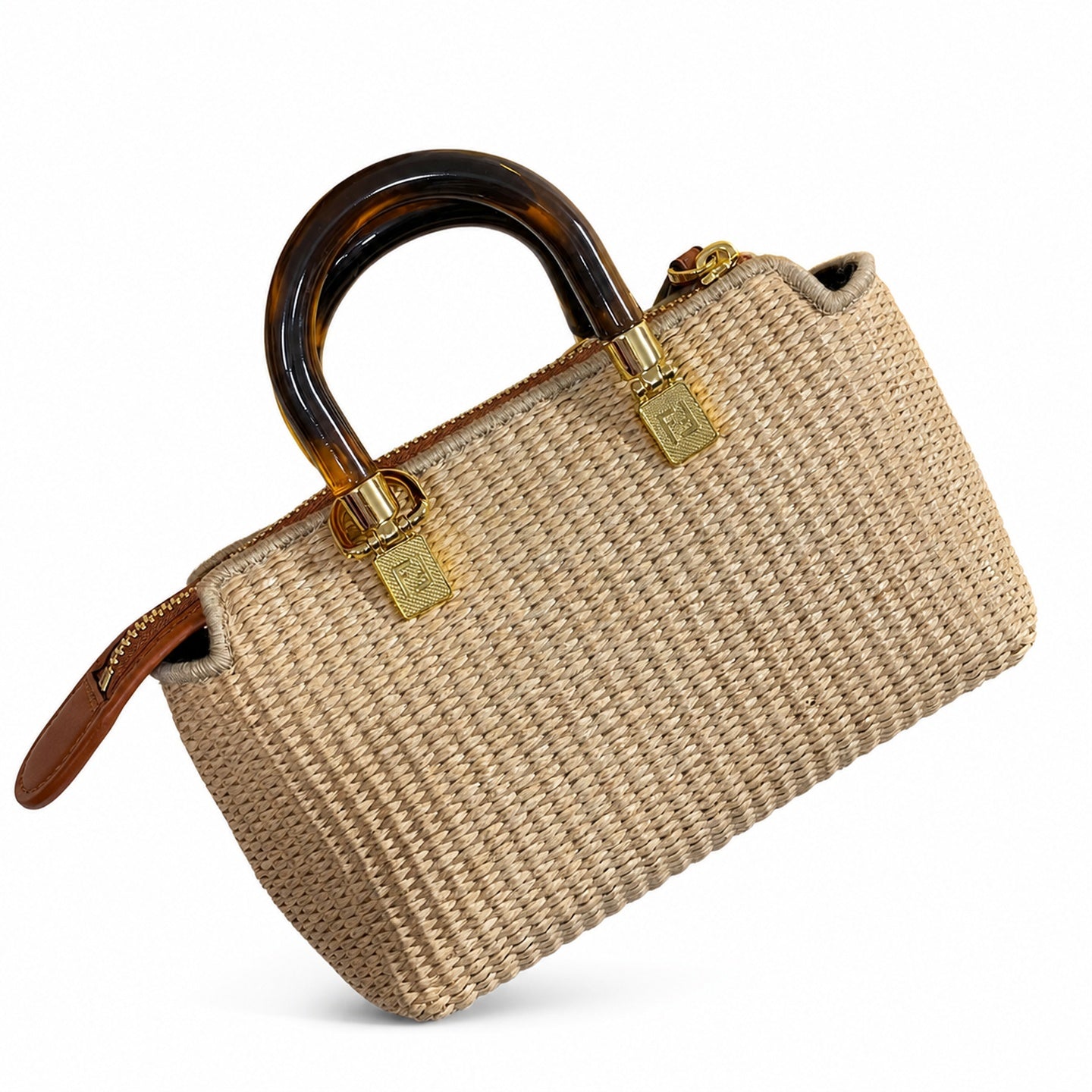 Fendi By The Way Mini Raffia Bag