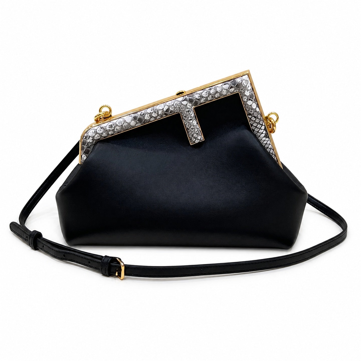 Fendi First Leather Black Bag