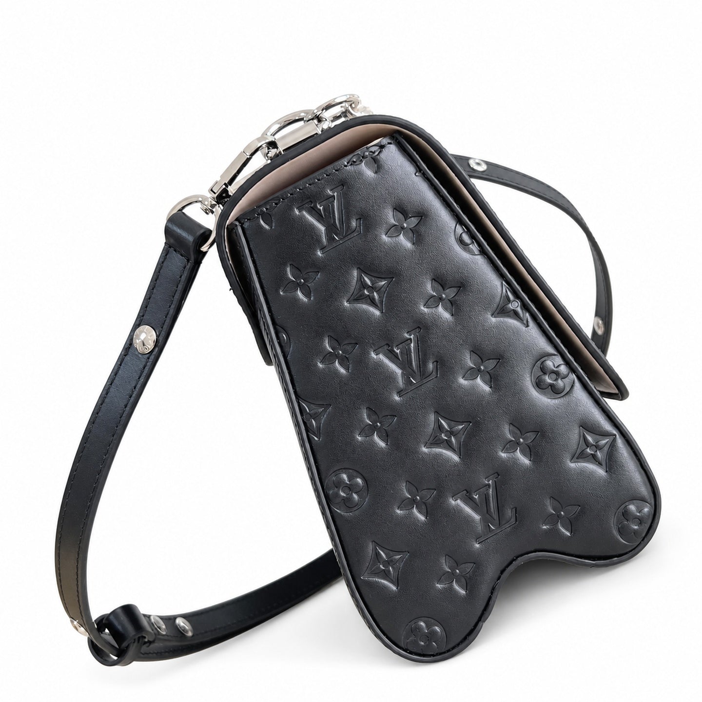 Louis Vuitton Twist Medium Leather Black Handbag