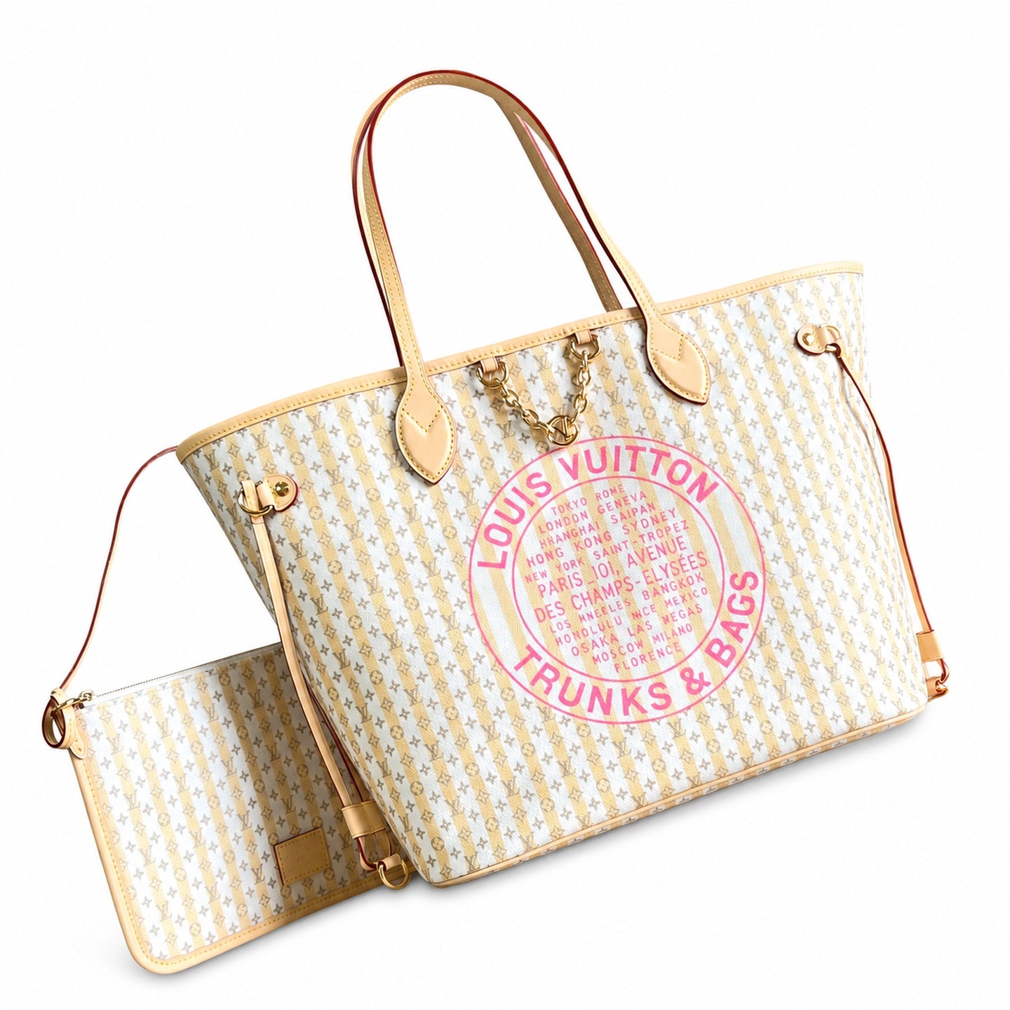 Louis Vuitton Neverfull Mini Canvas Handbag