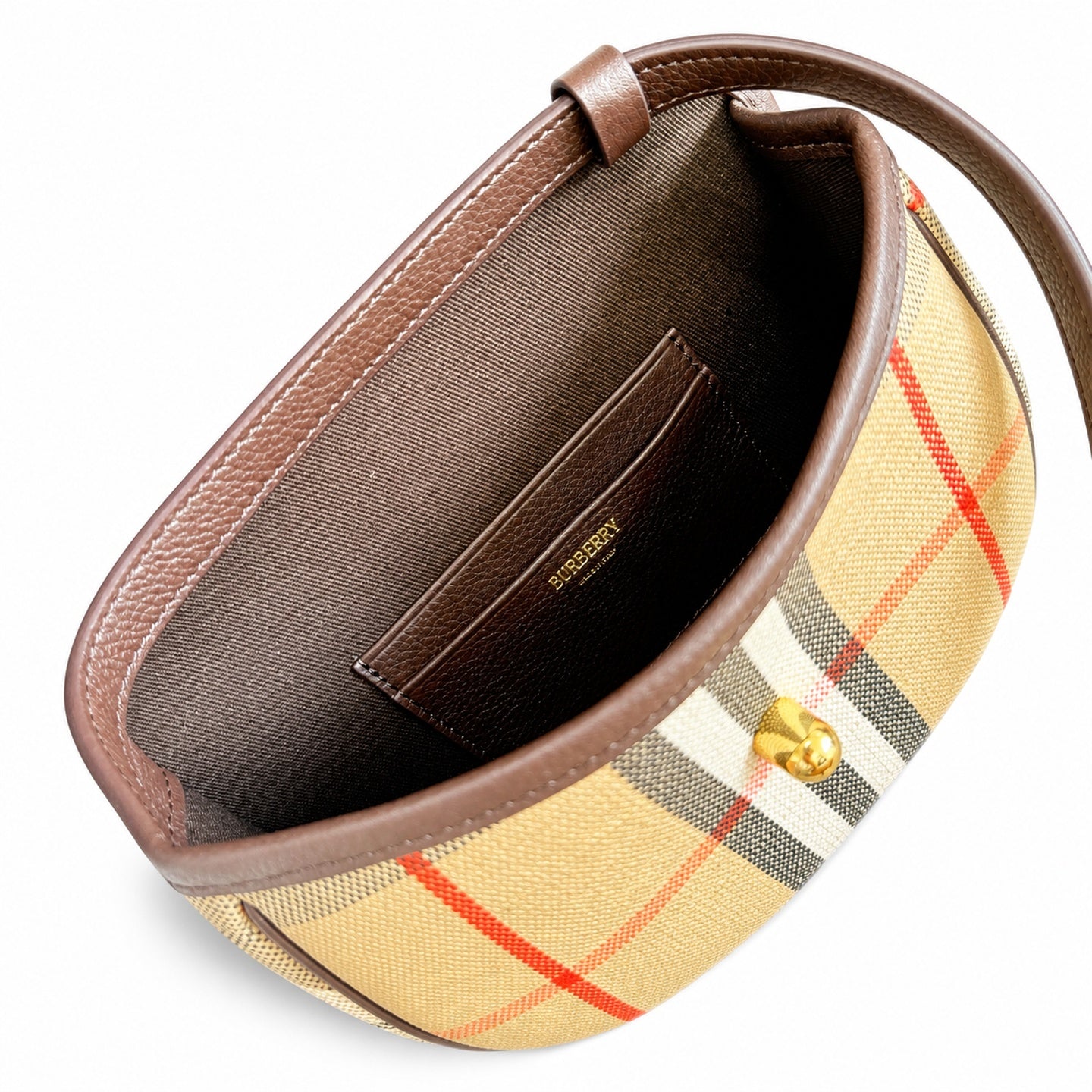 Burberry Highlands Mini Cotton Leather Bag