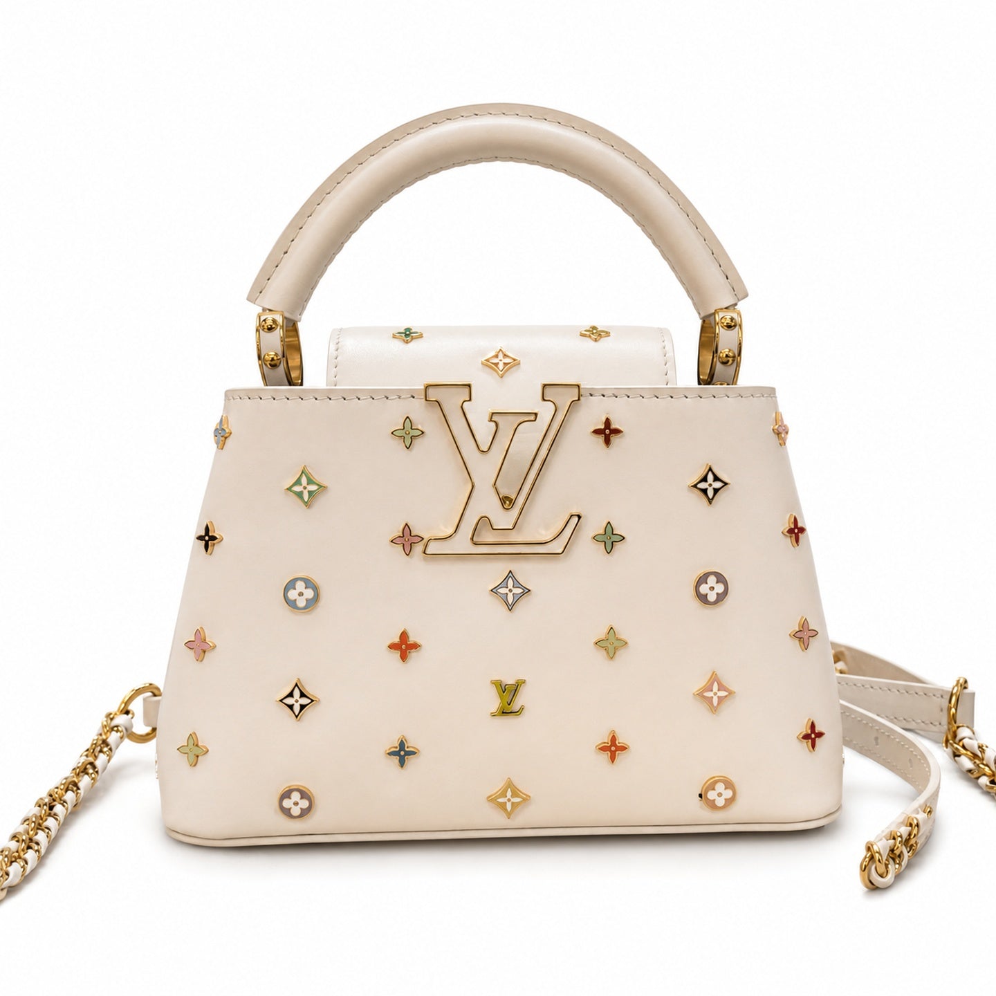 Louis Vuitton Capucines Takashi Murakami Leather Handbag