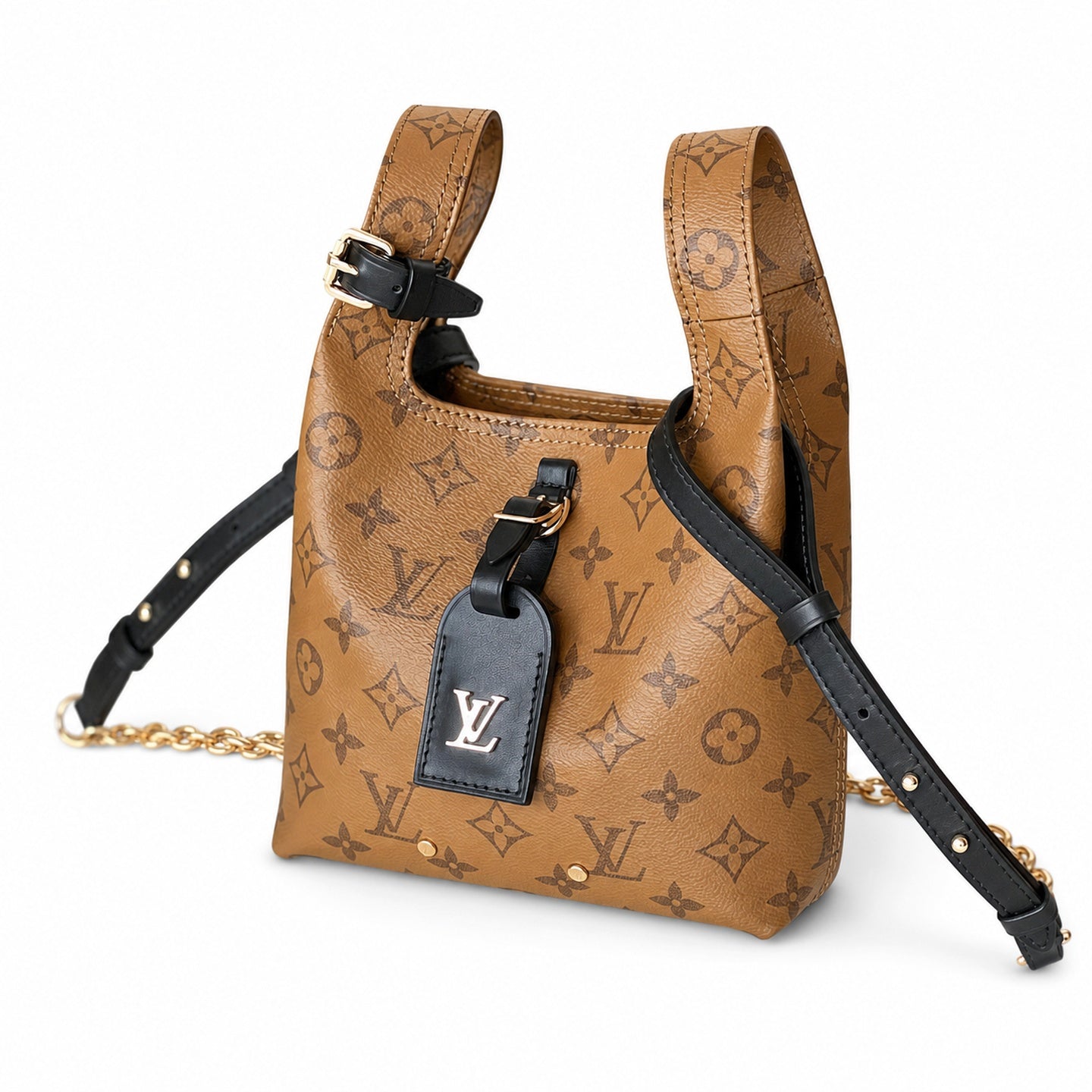 Louis Vuitton Atlantis Canvas Leather Yellow Handbag