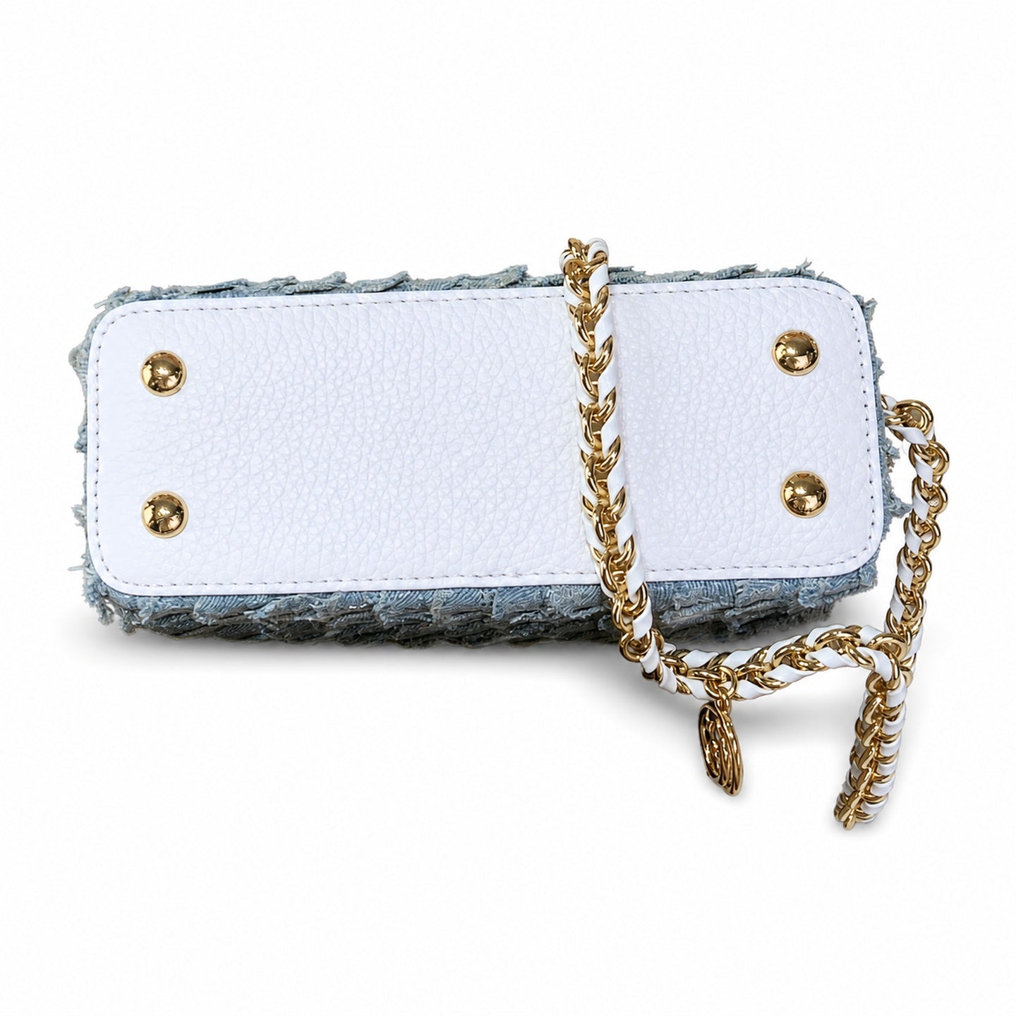 Louis Vuitton Capucines Mini Denim Leather Handbag