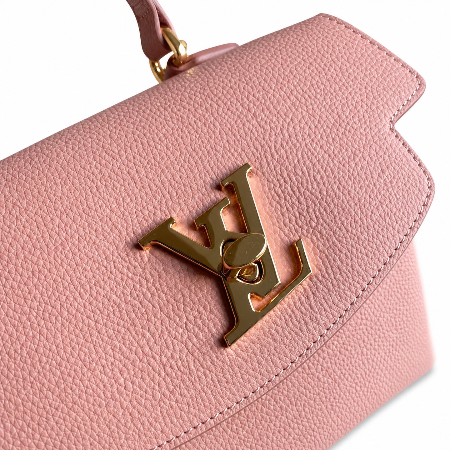 Louis Vuitton LockMe Mini Leather Pink Handbag
