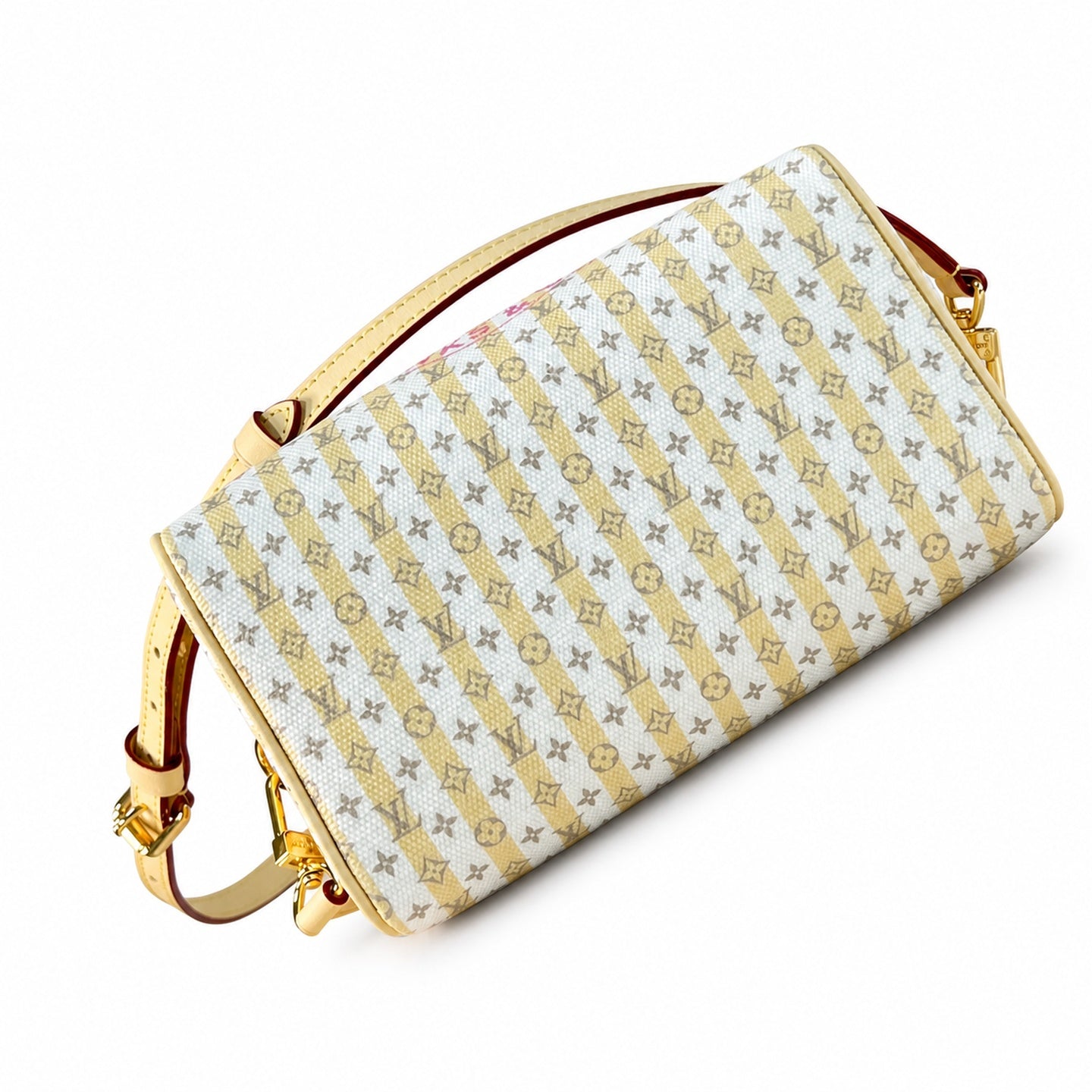 Louis Vuitton Speedy Bandouliere Mini Canvas Leather Handbag