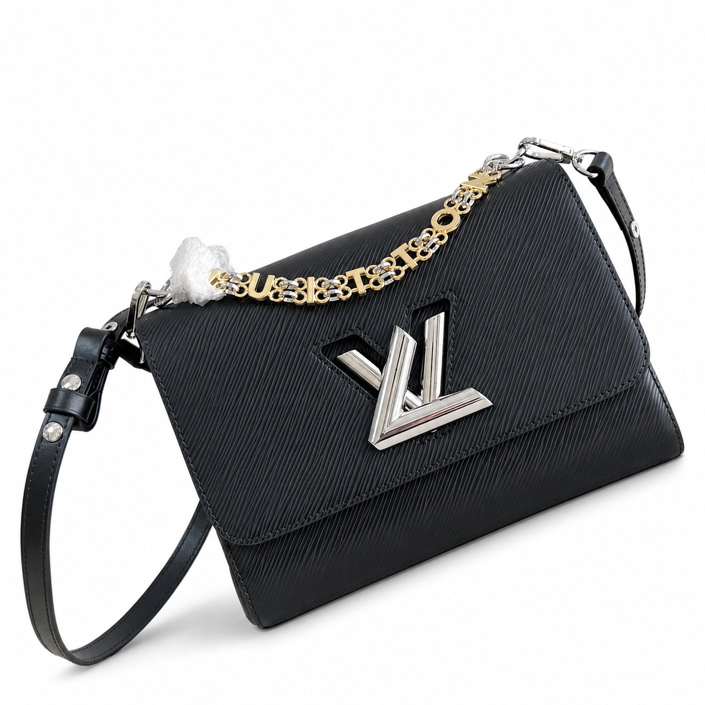 Louis Vuitton Twist Medium Leather Black Handbag